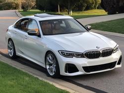 White BMW 3 Series - VS-5RS in Brushed Clear