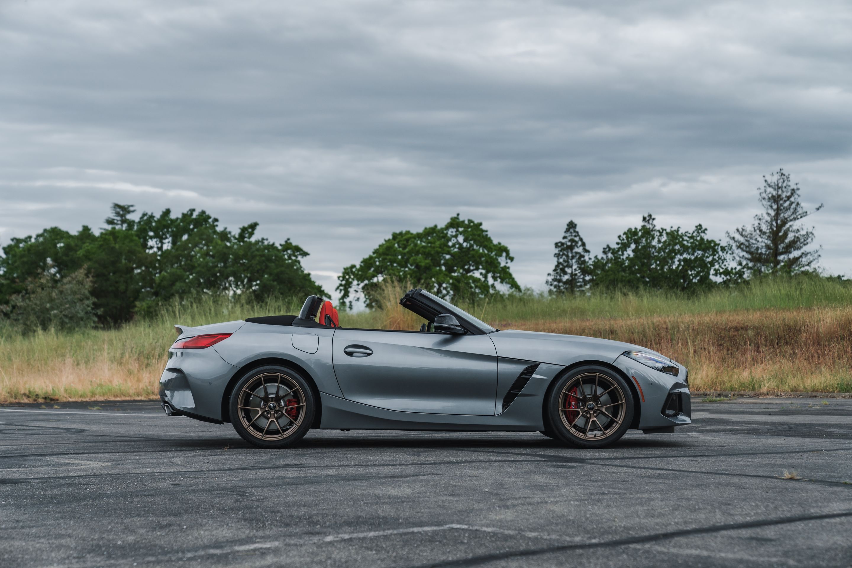 Grey BMW G29 Z4 with 19" VS-5RS Apex wheels in Satin Bronze