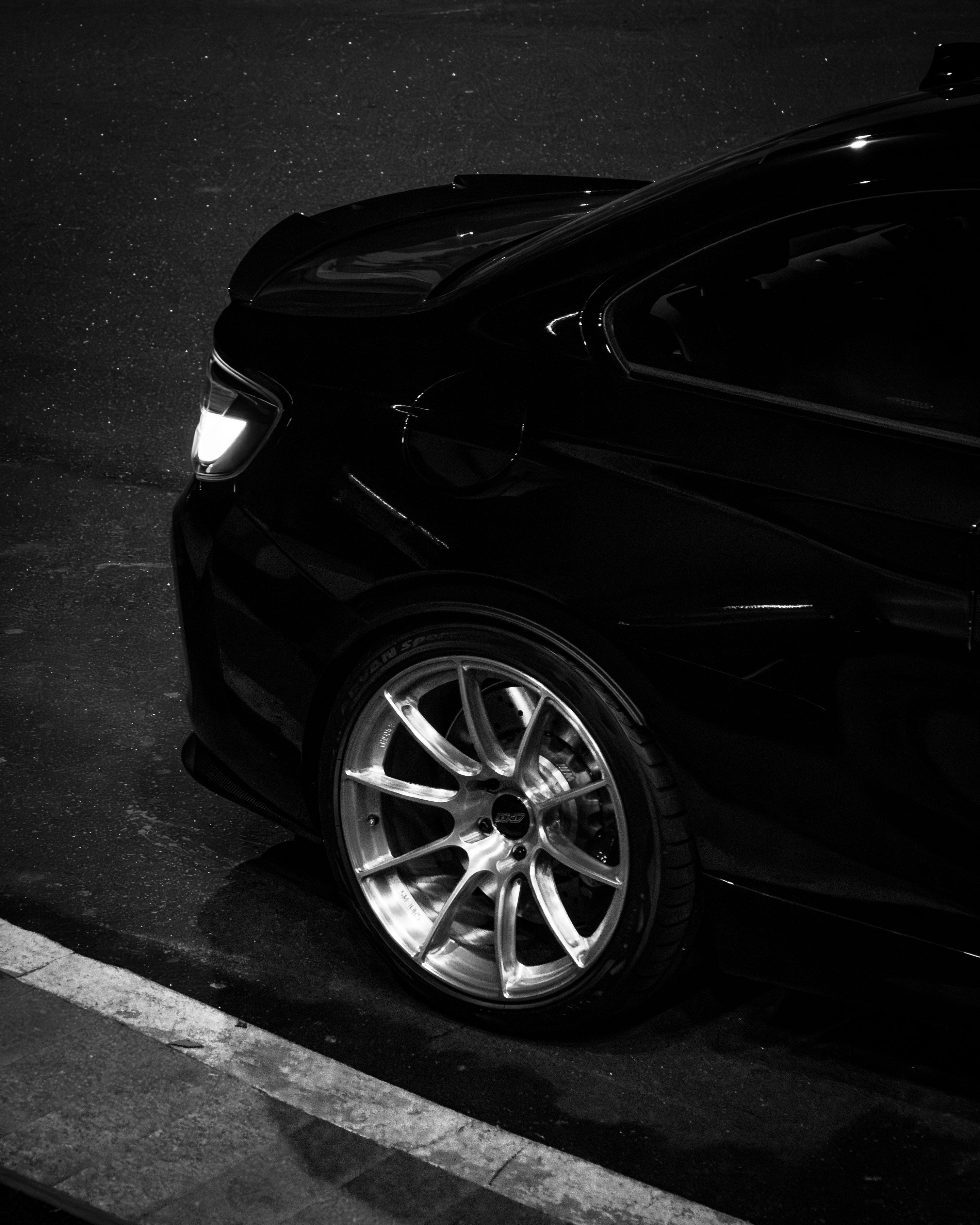 Black BMW F87 M2 with 19" SM-10RS Apex wheels in Brushed Clear