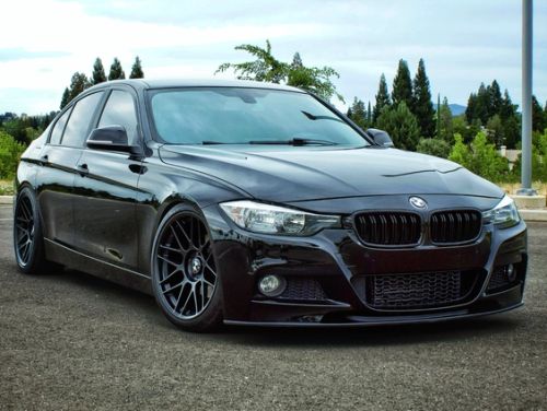 Black BMW 3 Series - ARC-8 in Satin Black