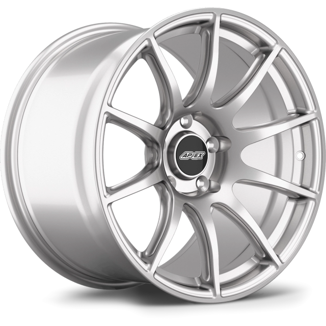 Apex Wheels 18" SM-10 in Race Silver with Gloss Black center cap