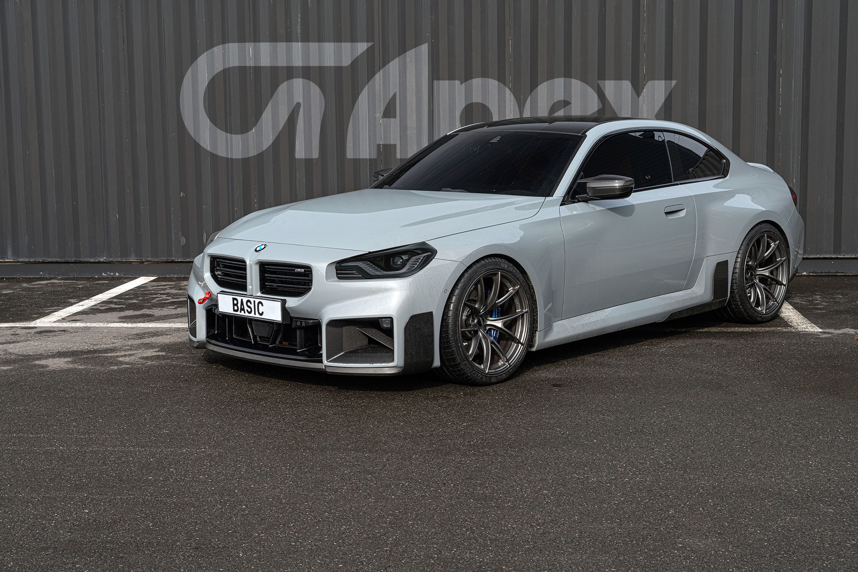 Grey BMW G87 M2 with 20" VS-5RS Apex wheels in Anthracite