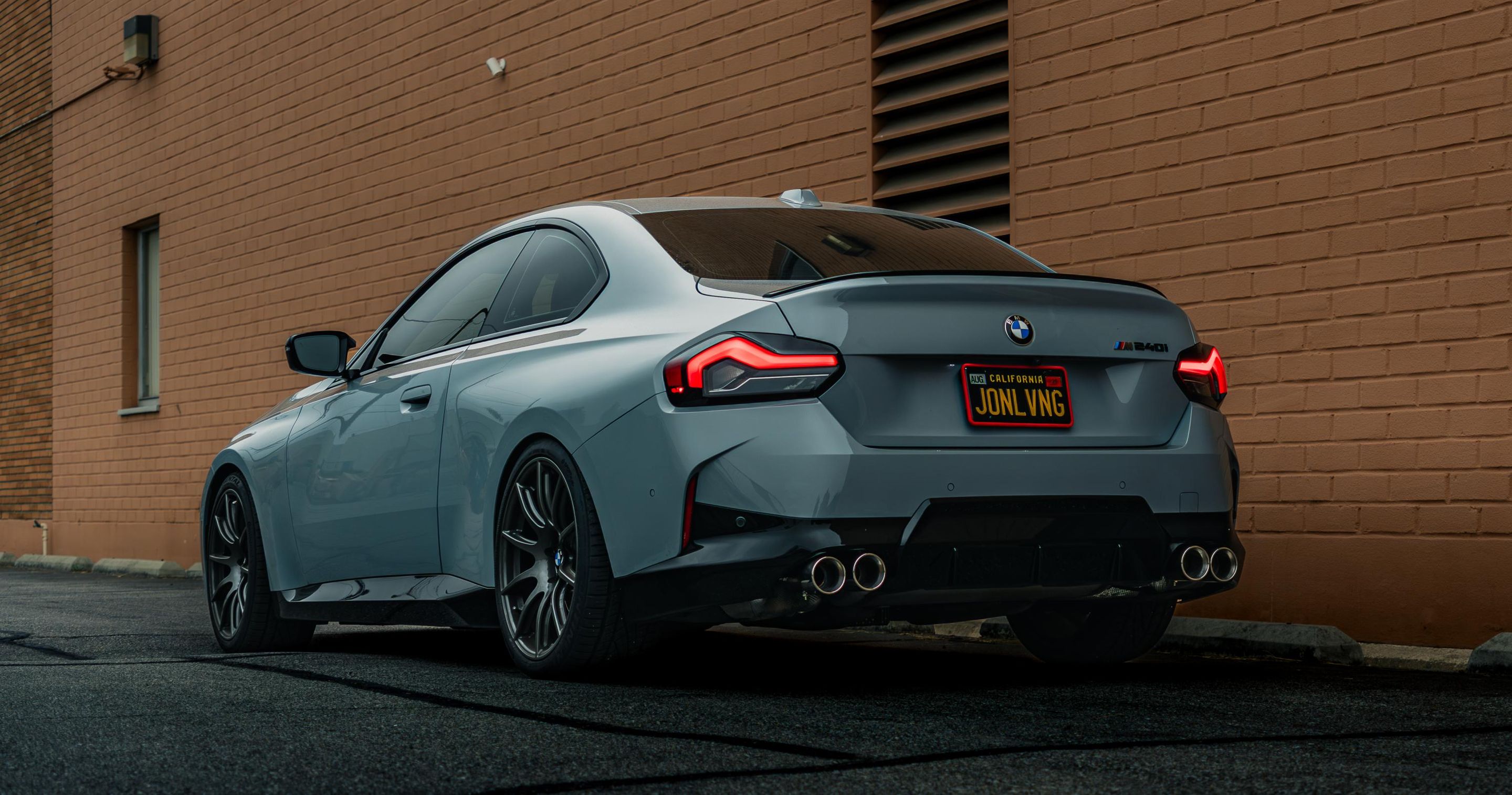 Grey BMW G42 2 Series with 19" SM-10 Apex wheels in Anthracite