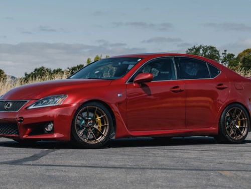 Red Lexus IS - VS-5RS in Satin Bronze