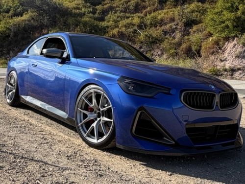 Blue BMW 2 Series - VS-5RS in Brushed Clear