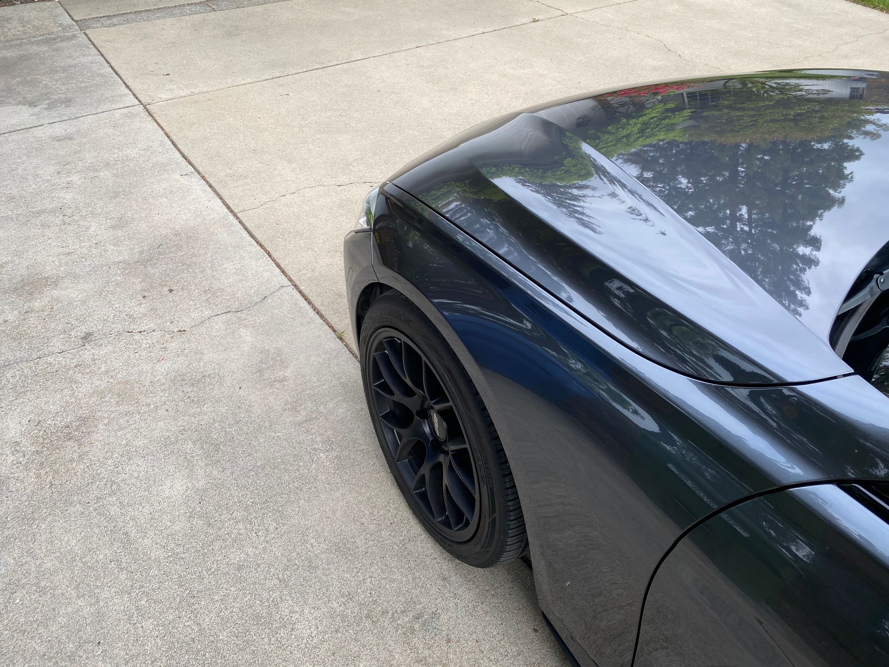 Grey BMW F31 Wagon 3 Series with 18" EC-7 Apex wheels in Satin Black