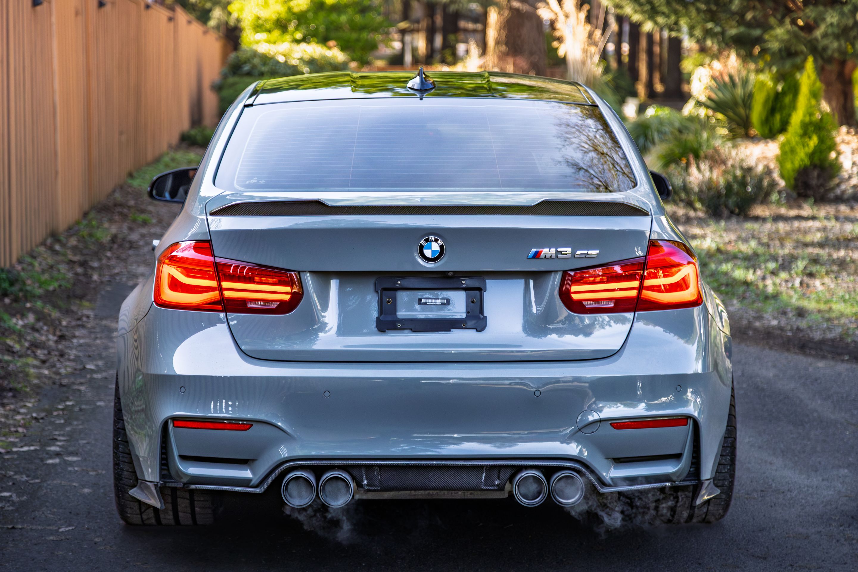 Grey BMW F80 M3 with 19" VS-5RS Apex wheels in Satin Black