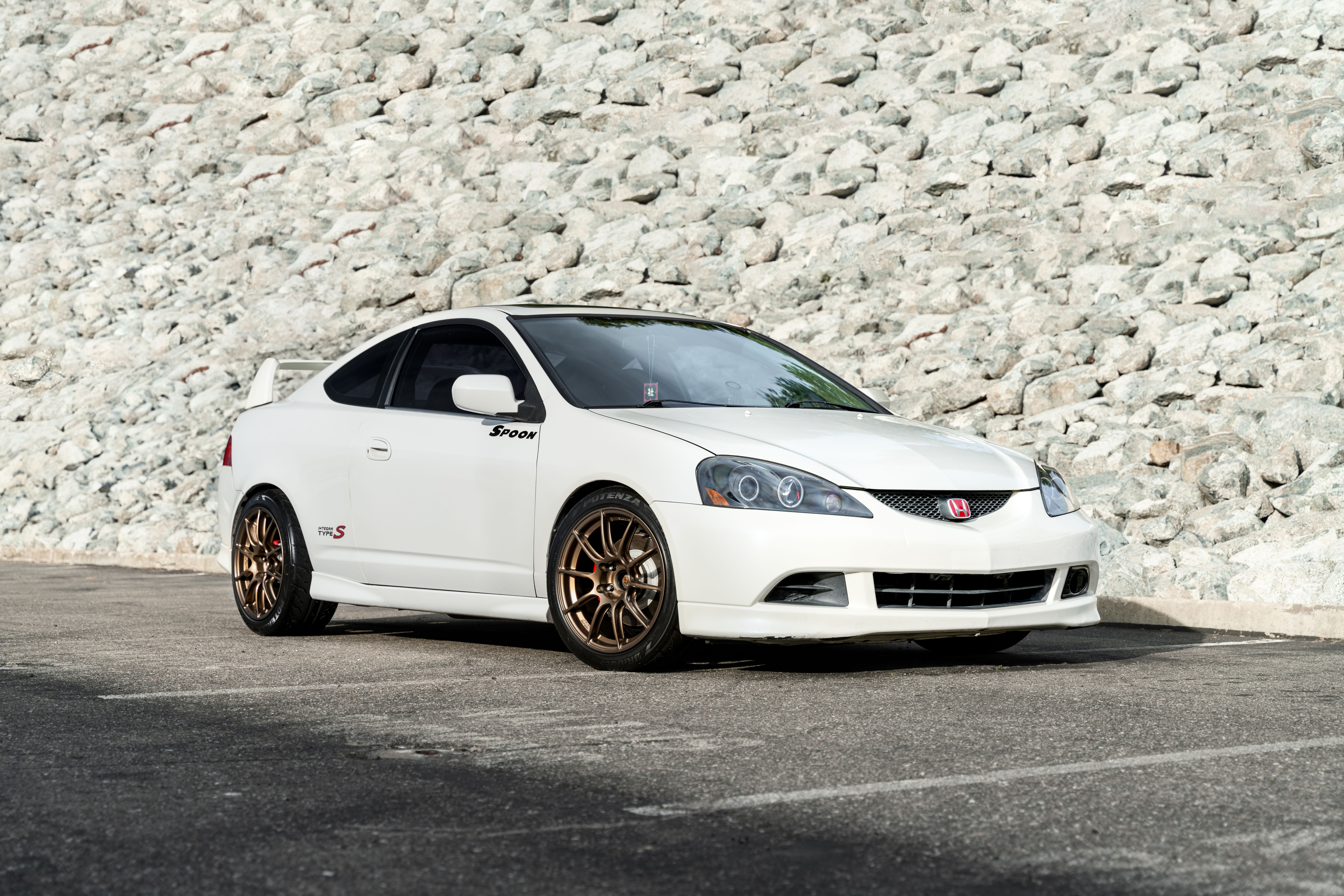 White Acura RSX - SM-10RS in Satin Bronze