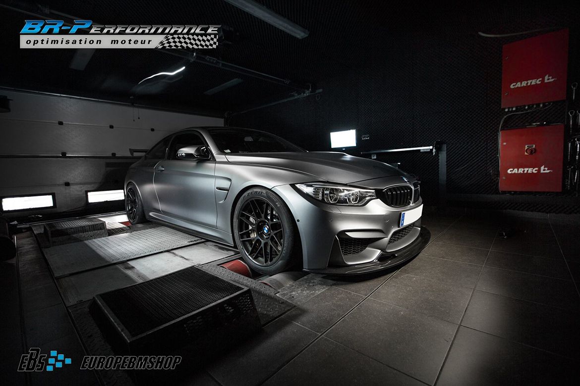 Grey BMW F82 Coupe M4 with 19" ARC-8 Apex wheels in Satin Black