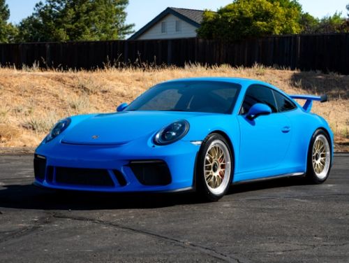 Blue Porsche 911 - ML-10RT in Machined Lip Gloss Motorsport Gold