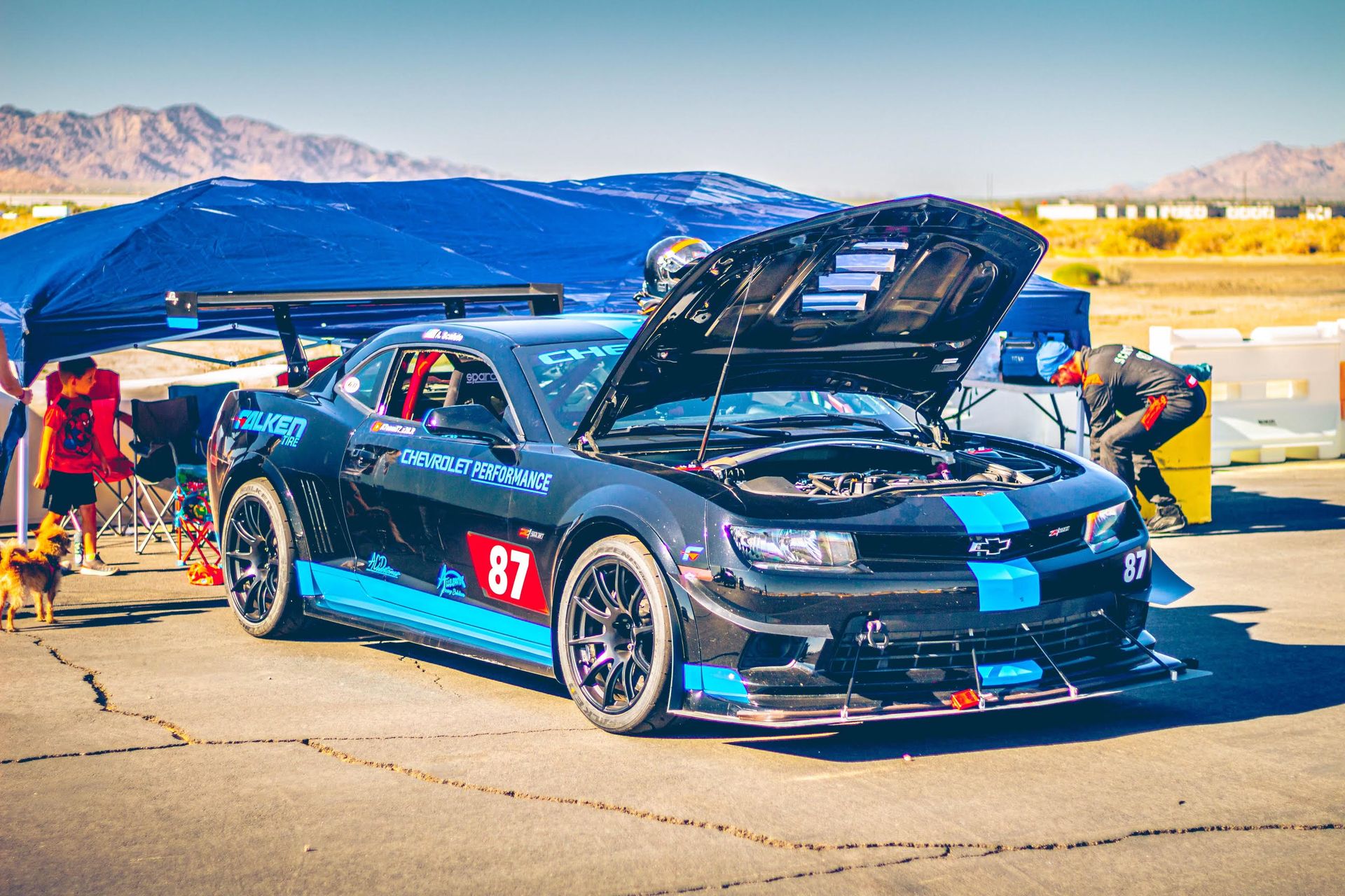 Chevrolet 5th Gen Camaro Z/28 with 19" SM10 Wheels in Satin Black