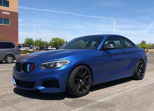 BMW F22 Coupe 2 Series with 18" SM-10 in Satin Black