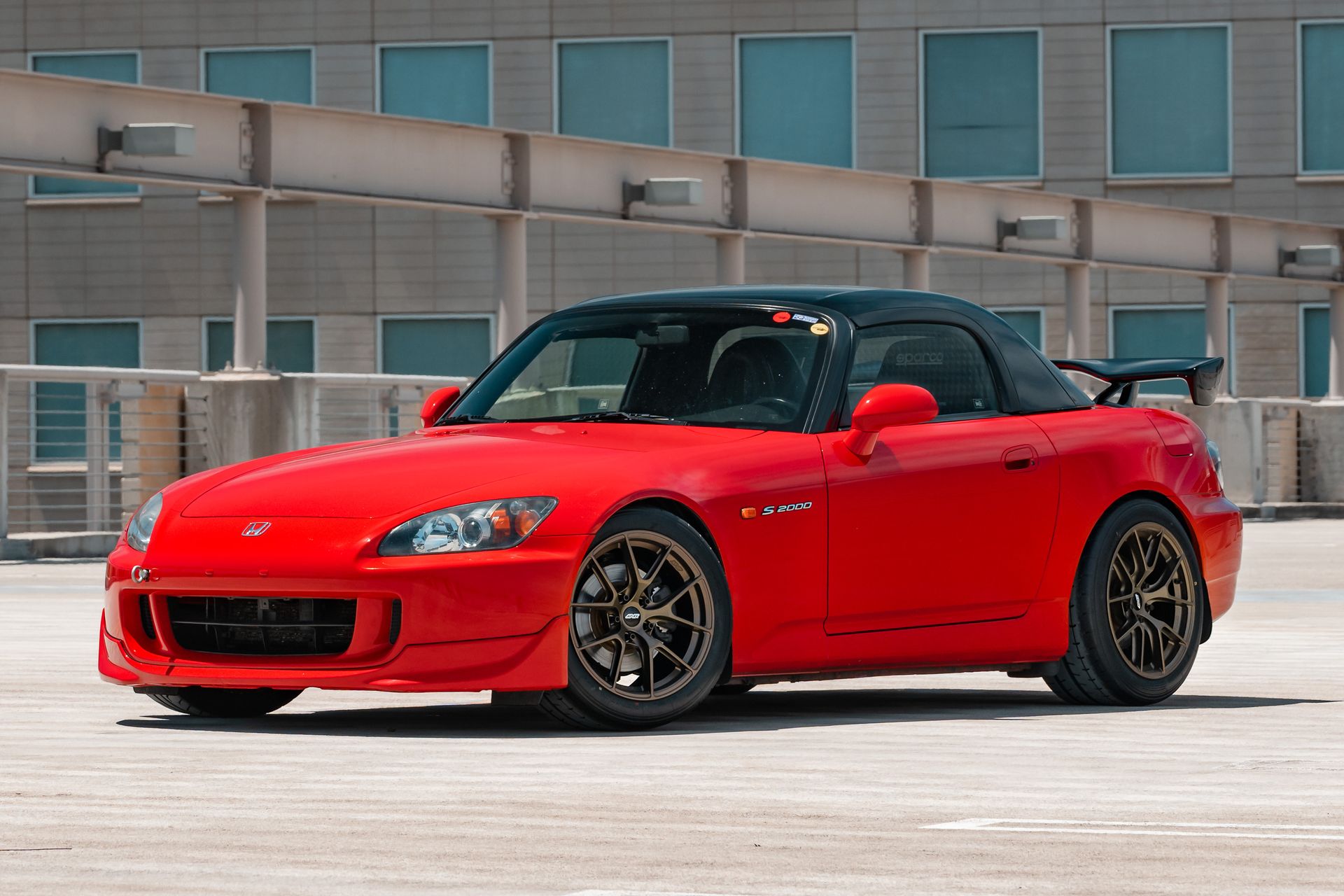 Red S2000 Racing Honda S2000 with 17