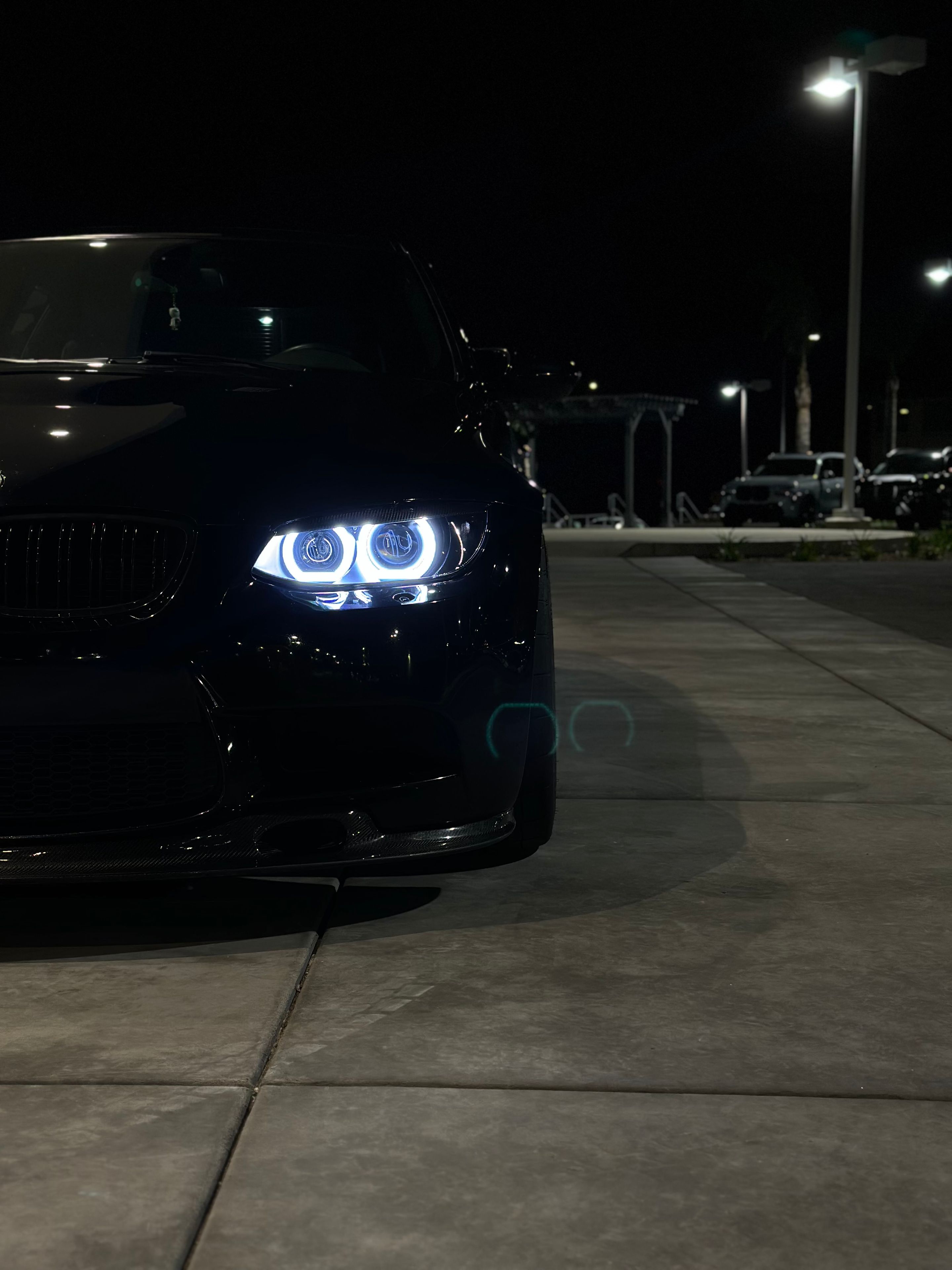 Black BMW E92 Coupe M3 with 18" ML-10RT Apex wheels in Machined Lip Brushed Clear
