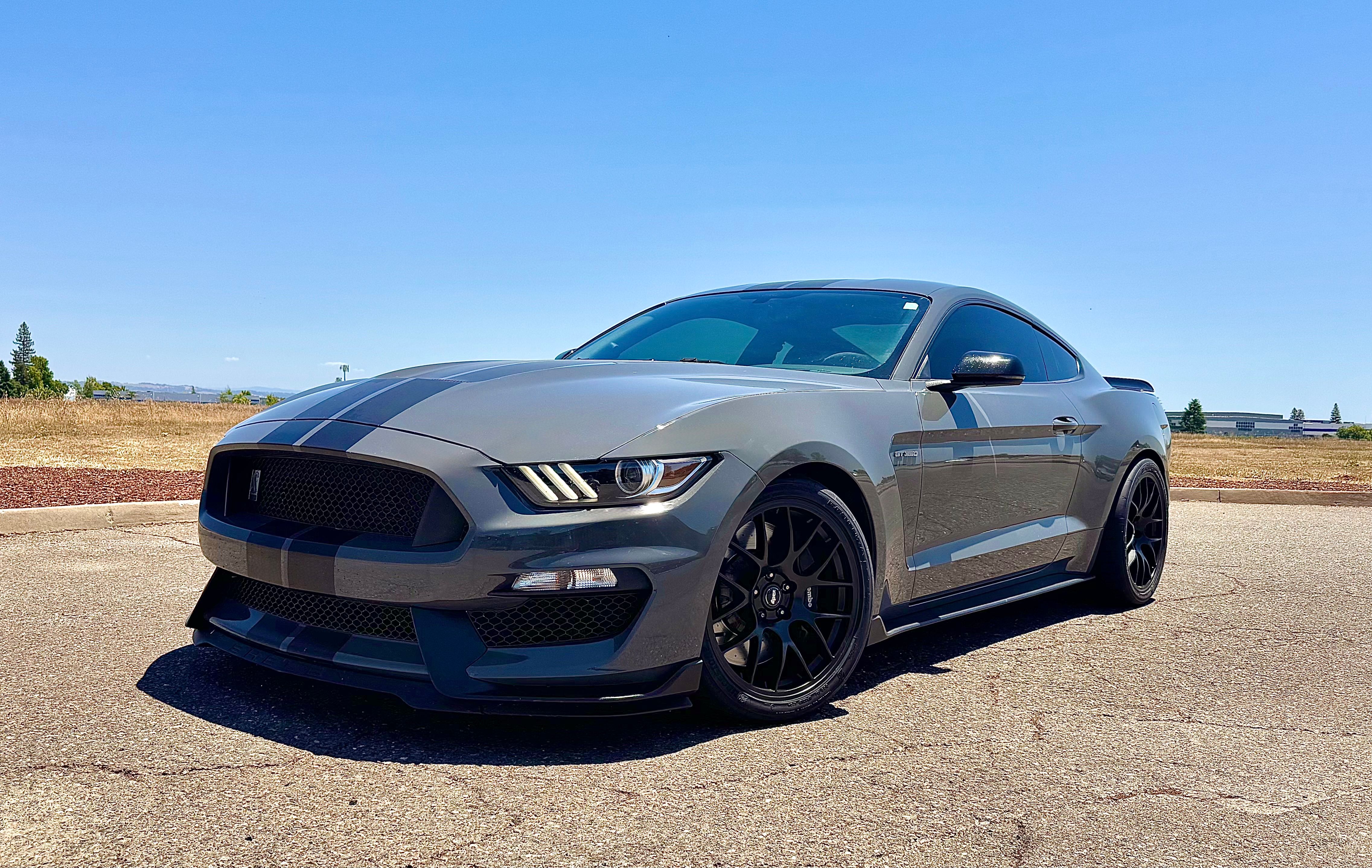 Grey Ford Mustang - EC-7 in Satin Black