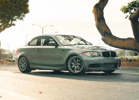 BMW E82 Coupe 1 Series with 18" EC-7 in Race Silver