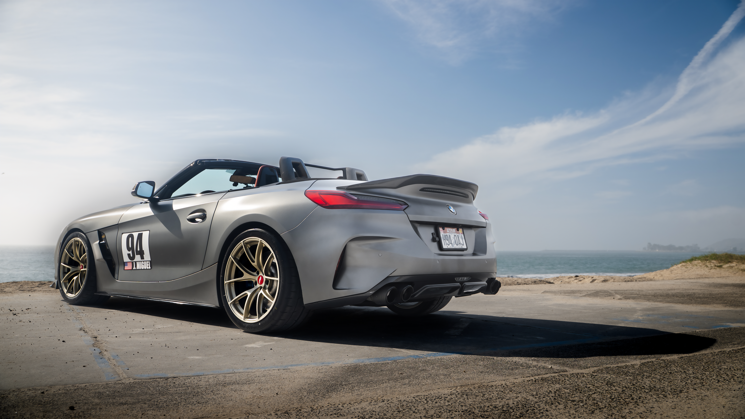 Grey BMW G29 Z4 with 19" VS-5RS Apex wheels in Motorsport Gold