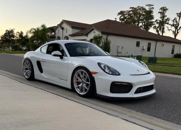 Porsche 981 Cayman S with 19" VS-5RS in Brushed Clear
