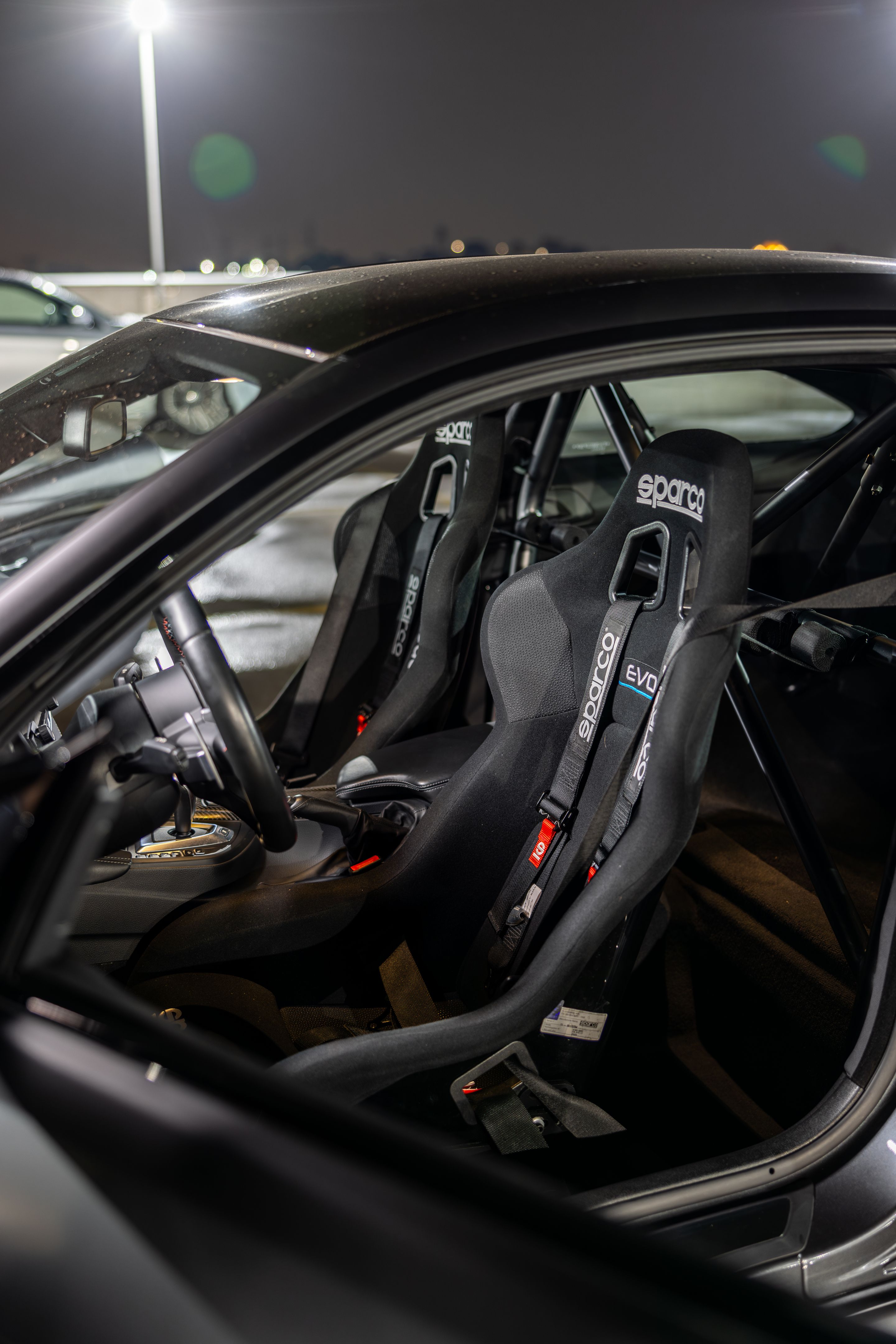 Grey BMW F82 Coupe M4 with 18" ARC-8 Apex wheels in Satin Black