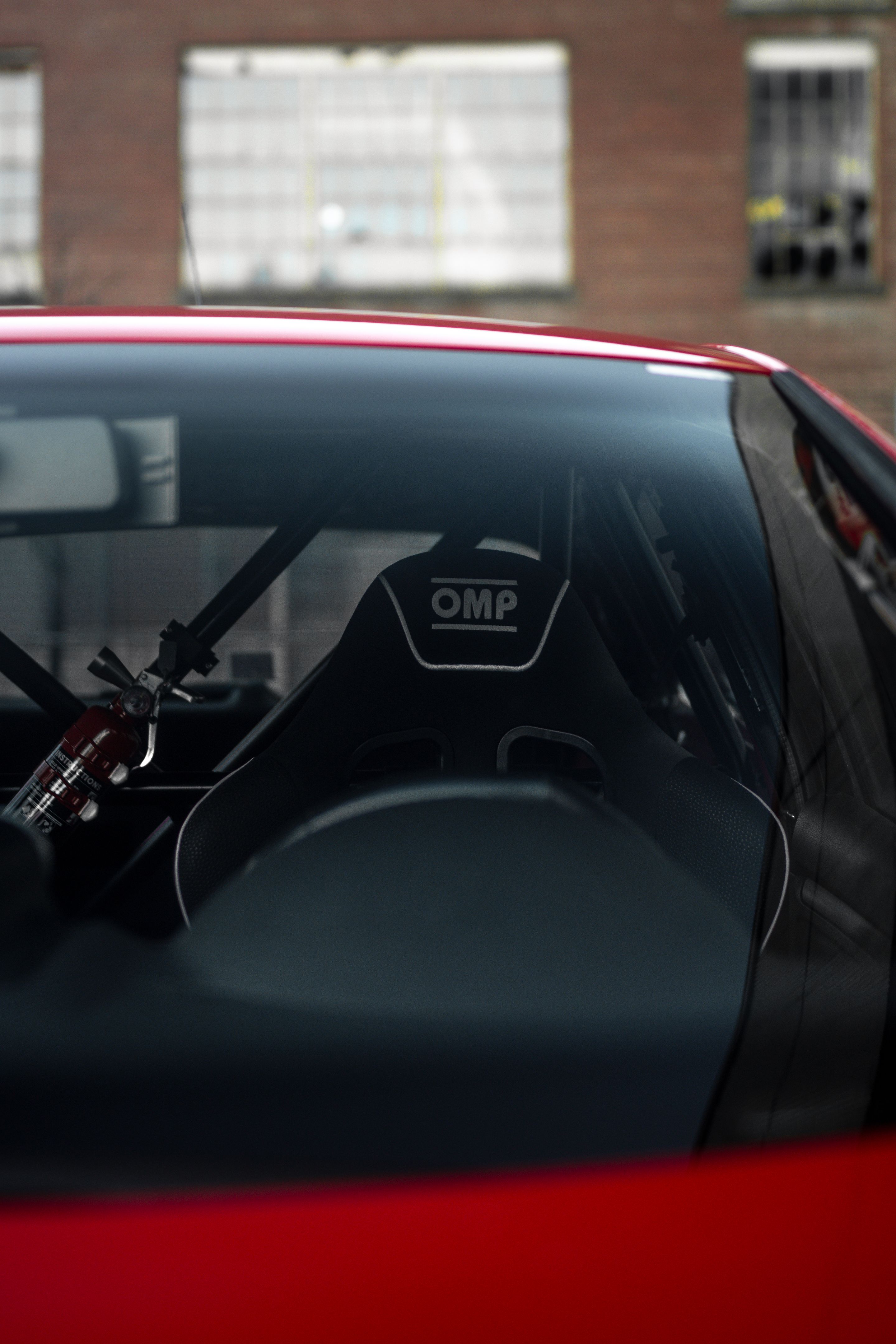 Red VW MK5 Golf with 17" SM-10 Apex wheels in Satin Black