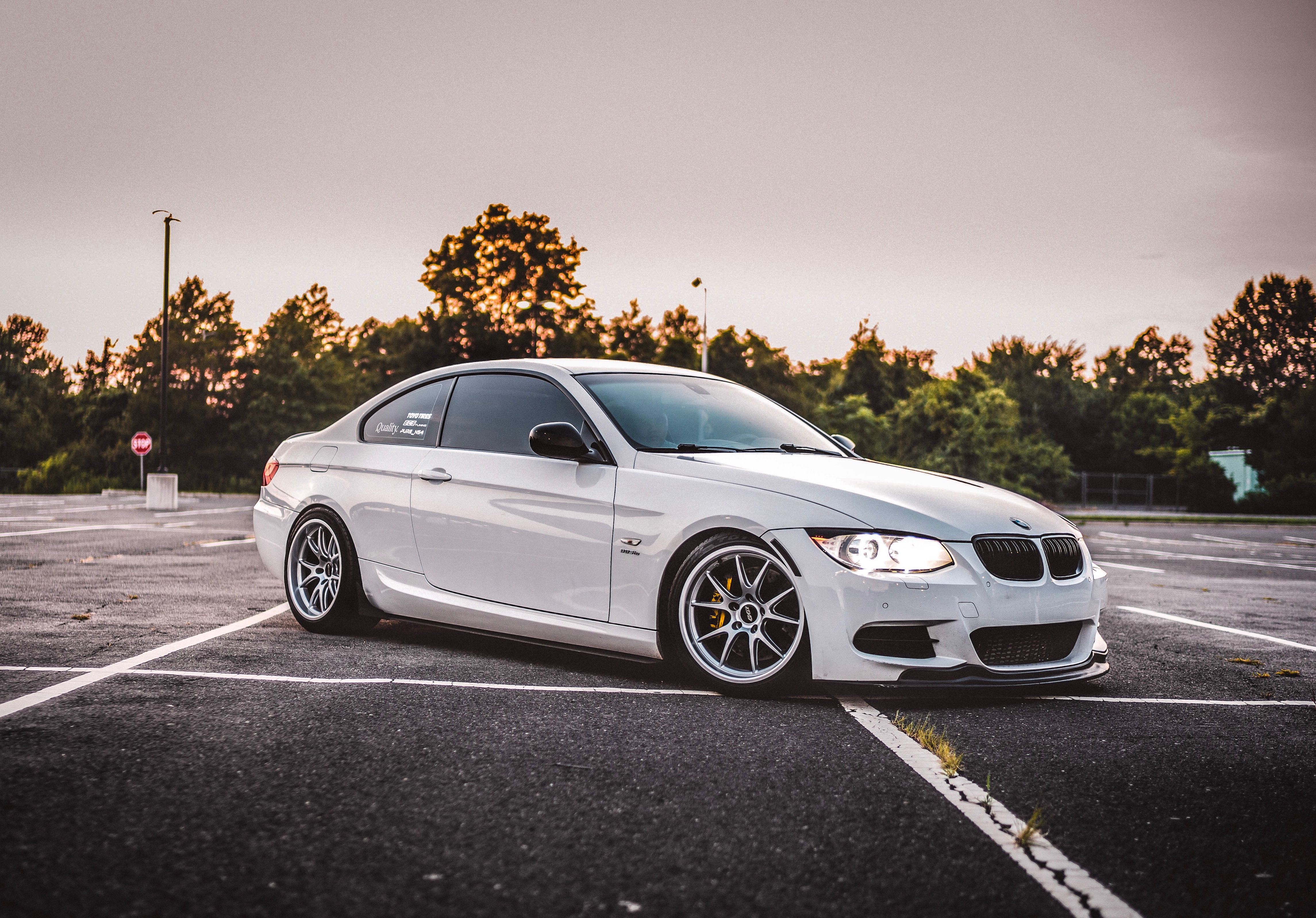 BMW E92 Coupe 3 Series with 18" FL-5 Wheels in Race Silver