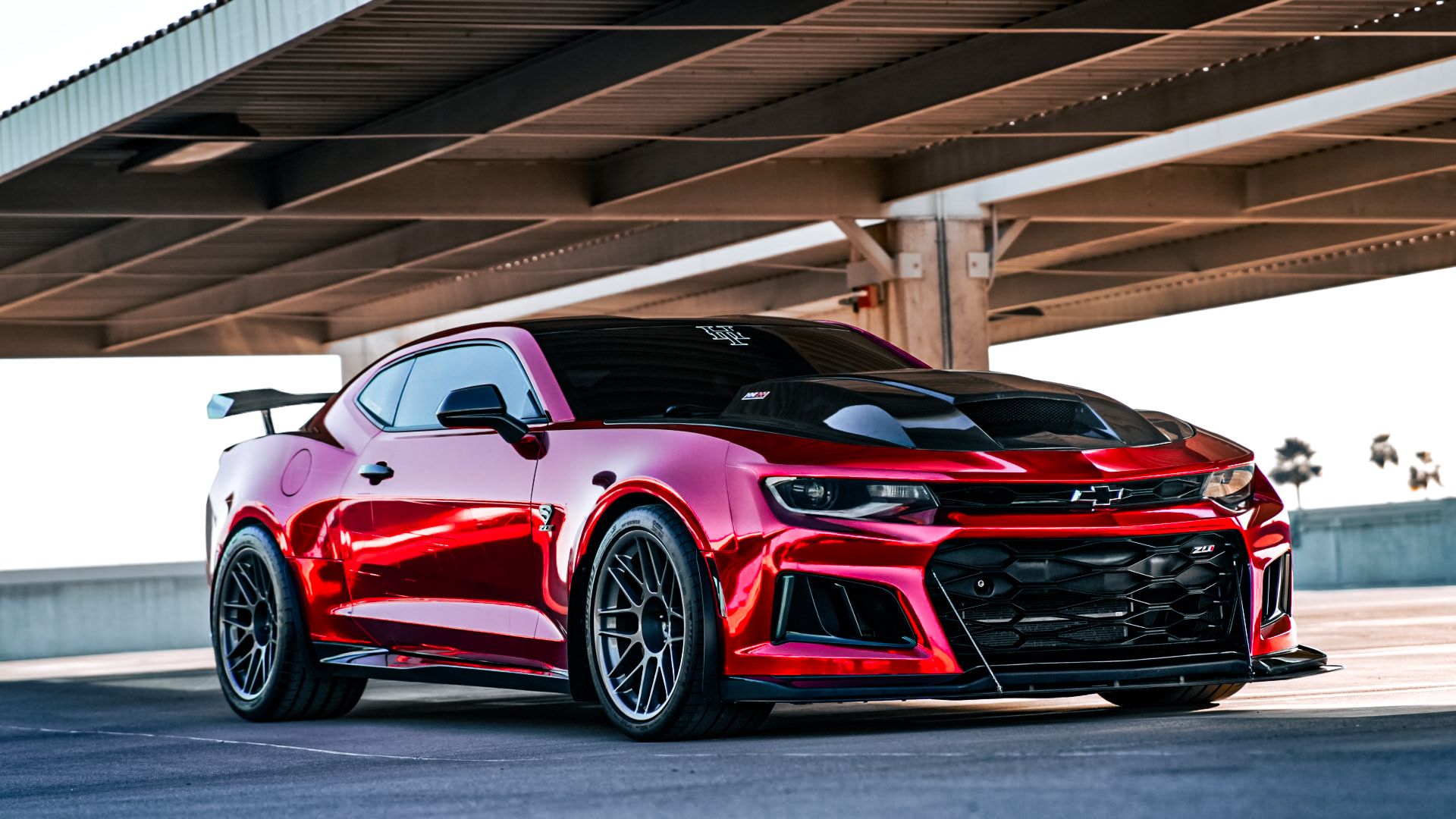 Red Chevrolet Camaro - ARC-8 in Anthracite