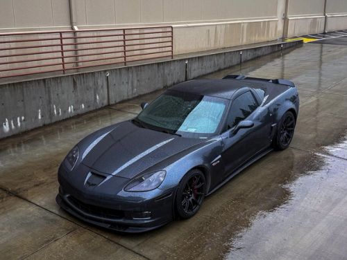 Grey Chevrolet Corvette - SM-10 in Satin Black