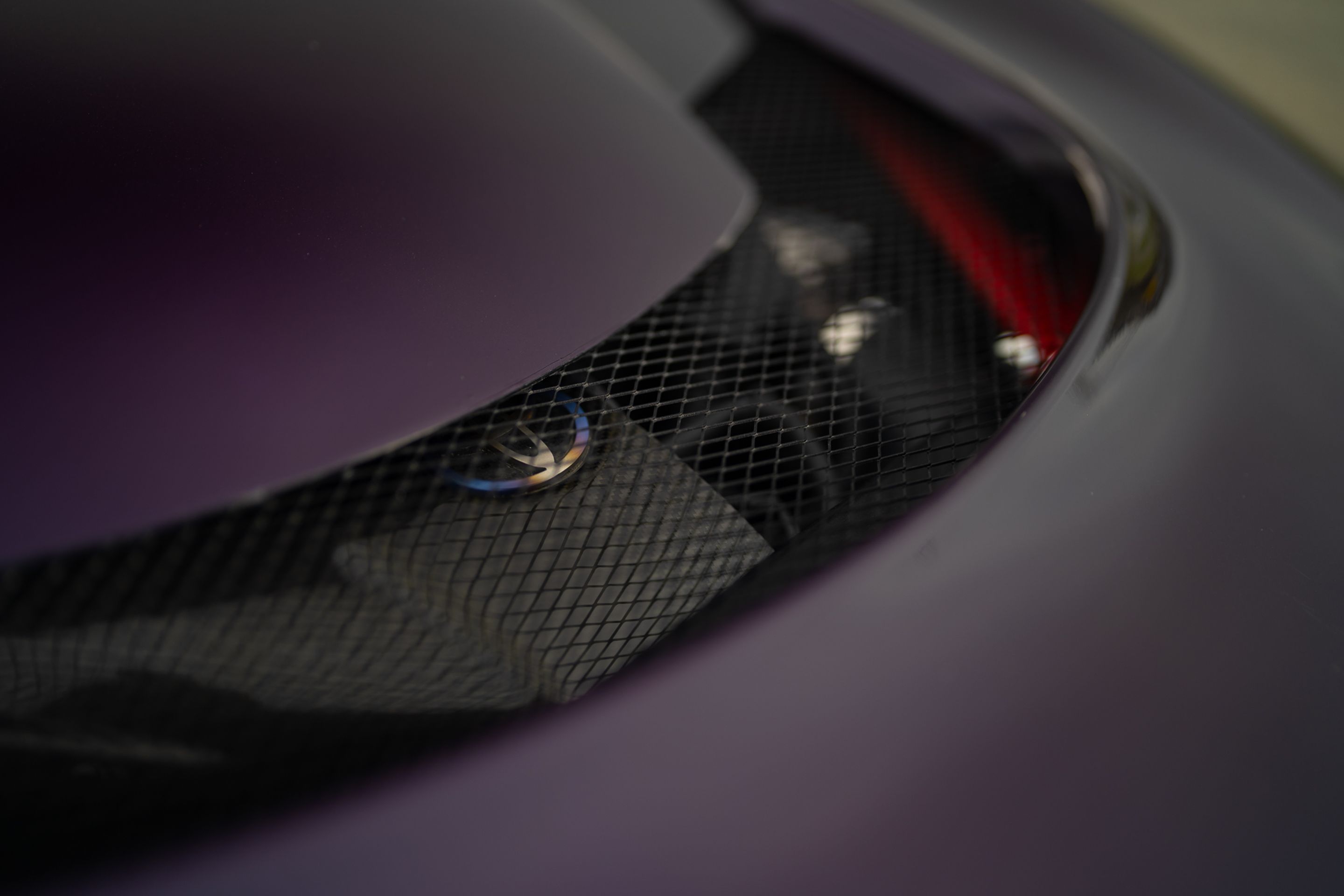 Purple Toyota GR Supra with 18" EC-7RS Apex wheels in Anthracite