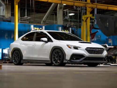 White Subaru WRX - SM-10RS in Anthracite