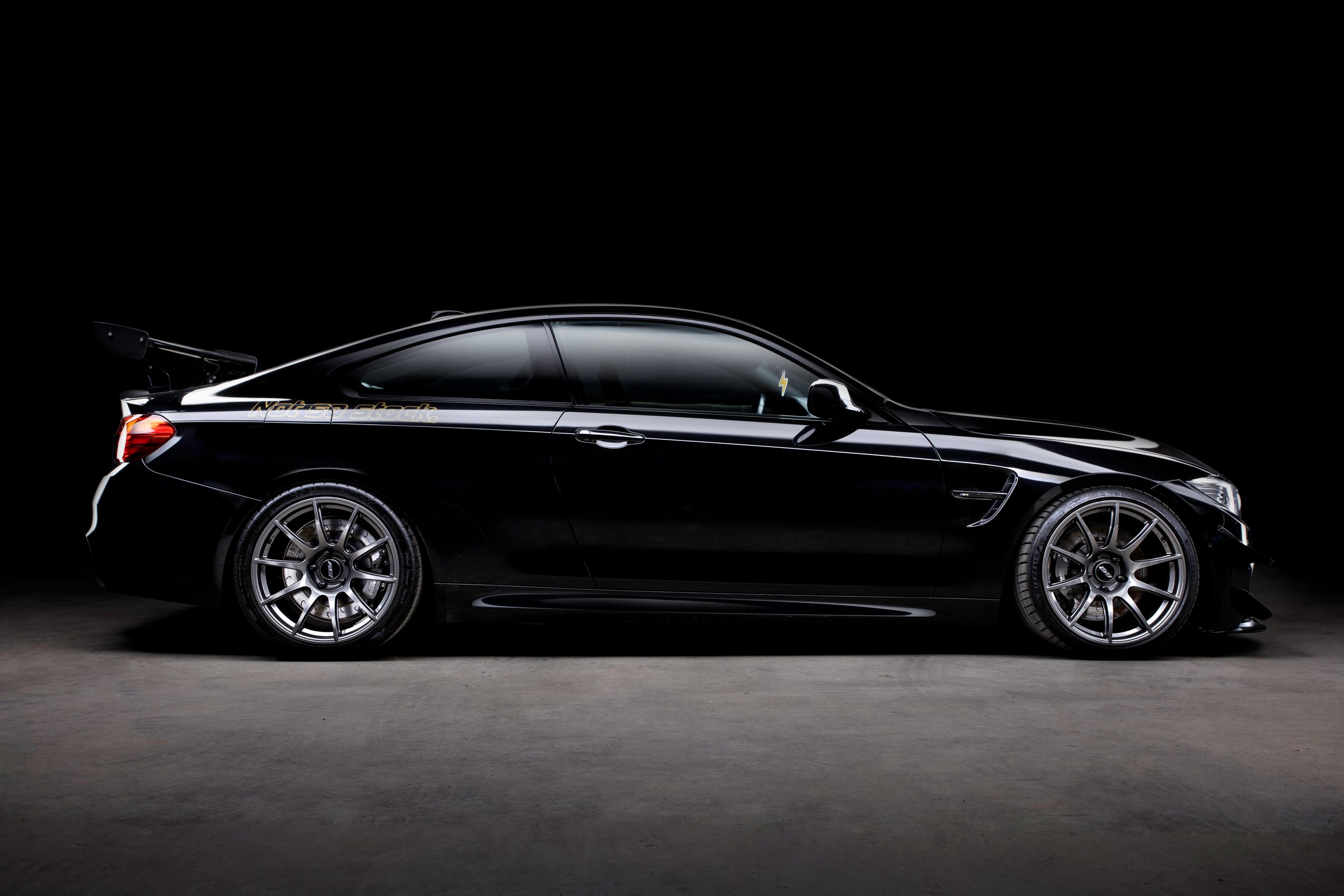 Black BMW F82 Coupe M4 with 19" SM-10 Apex wheels in Anthracite