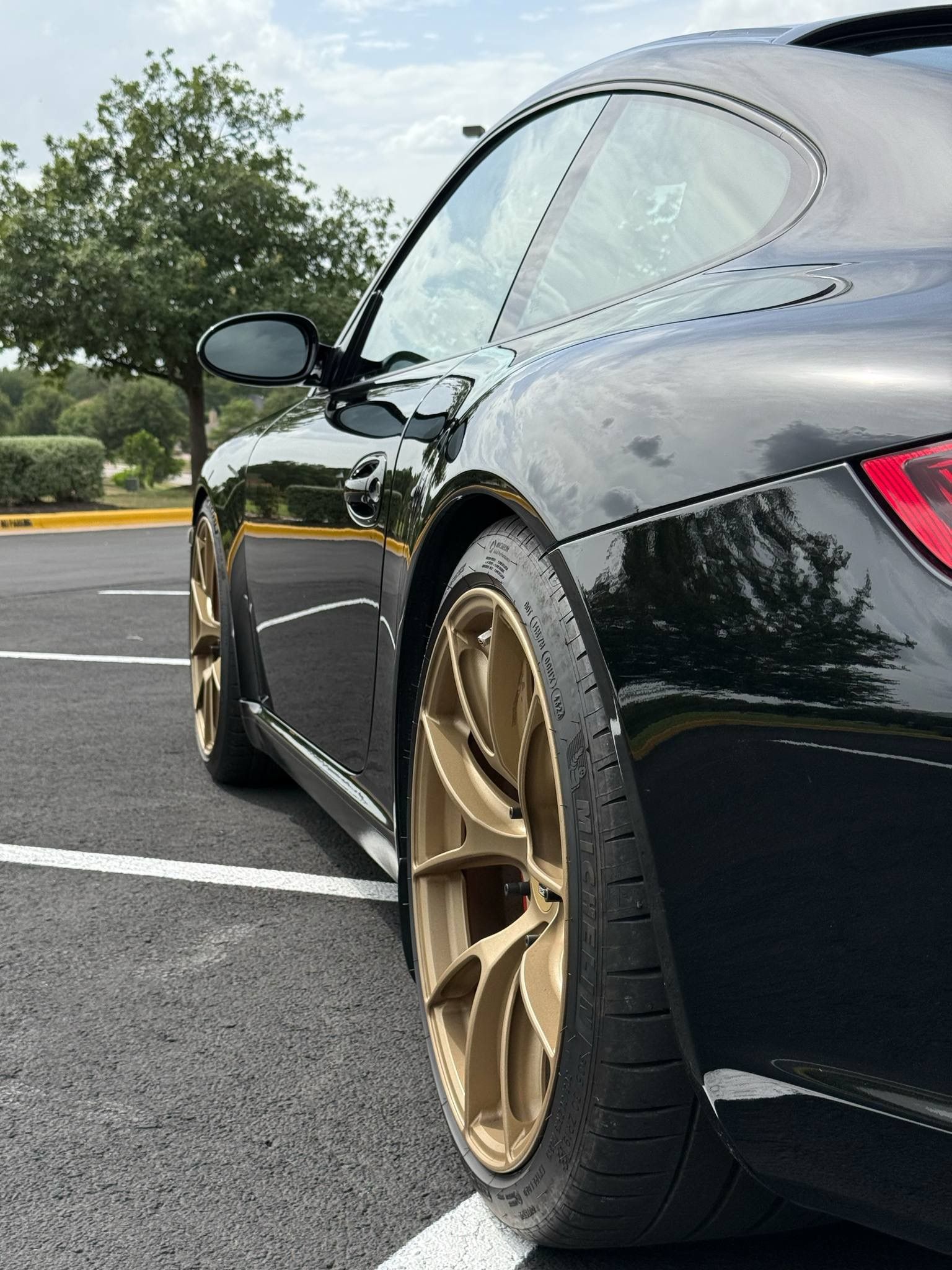 Black Porsche 911 997 Carrera S with 19" VS-5RS Apex wheels in Custom Finish