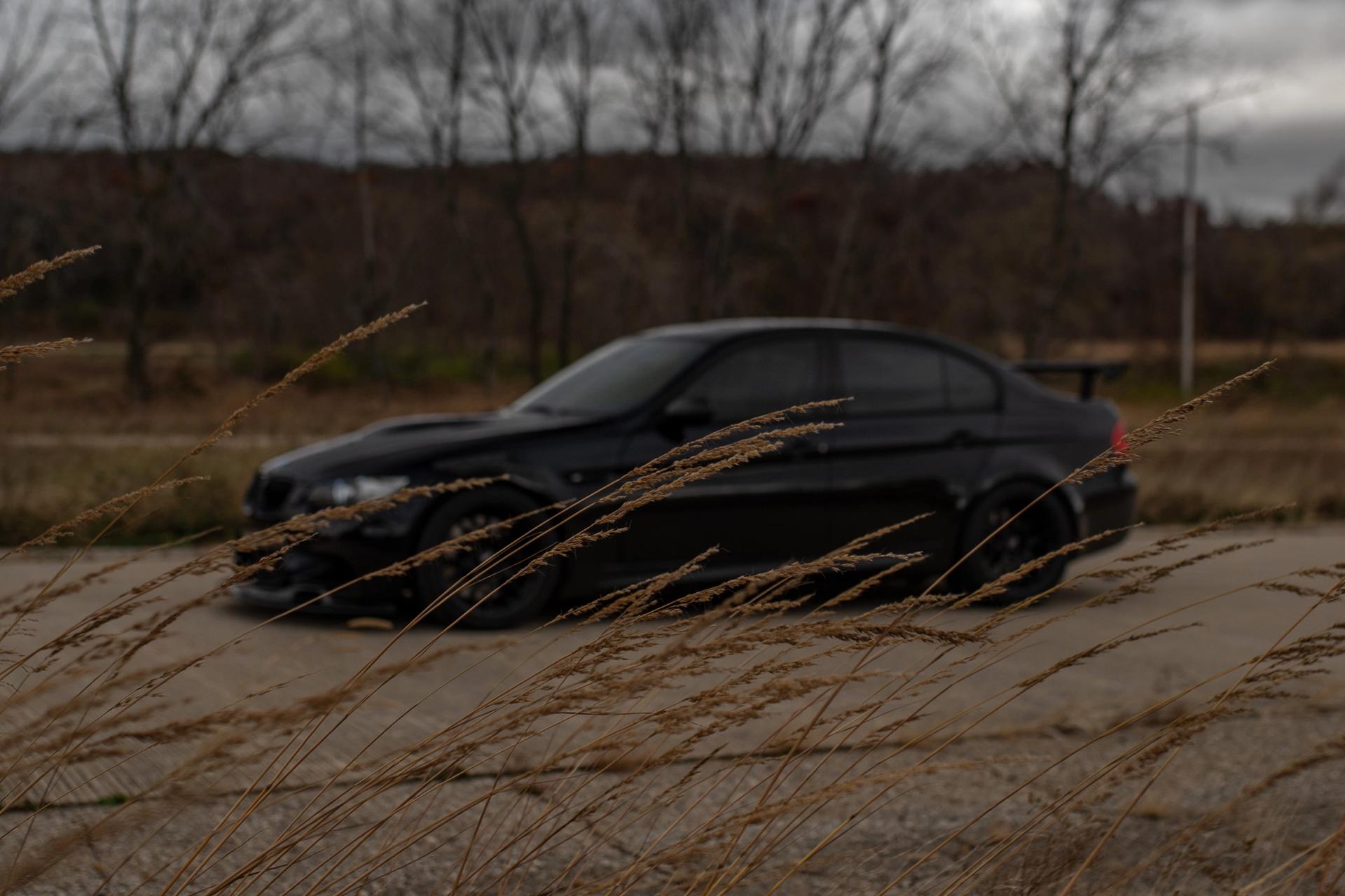 BMW E90 Sedan M3 with 18 ARC-8 in Satin Black on BMW E90 E92 E93