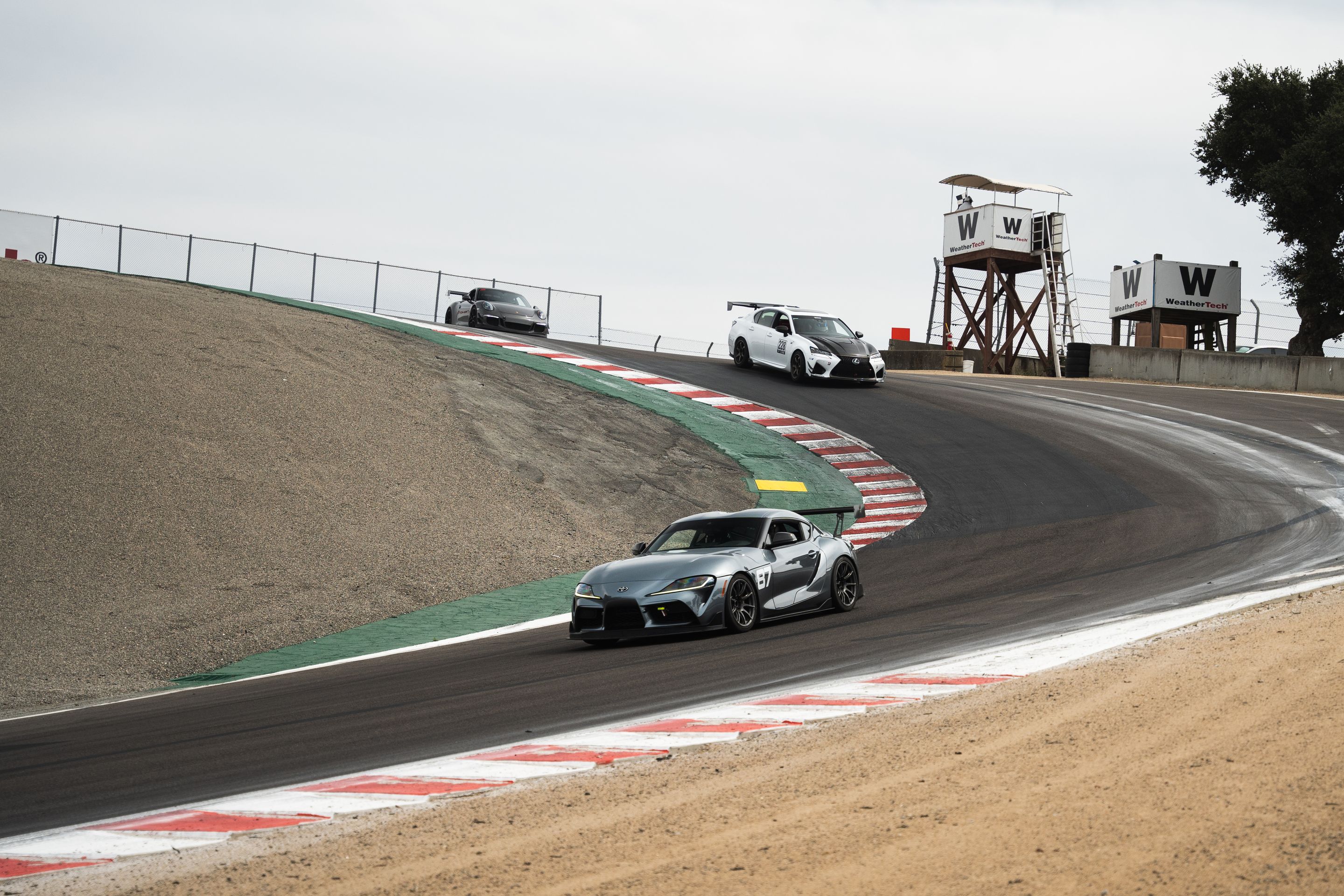 Silver Toyota GR Supra with 18" SM-10 Apex wheels in Anthracite
