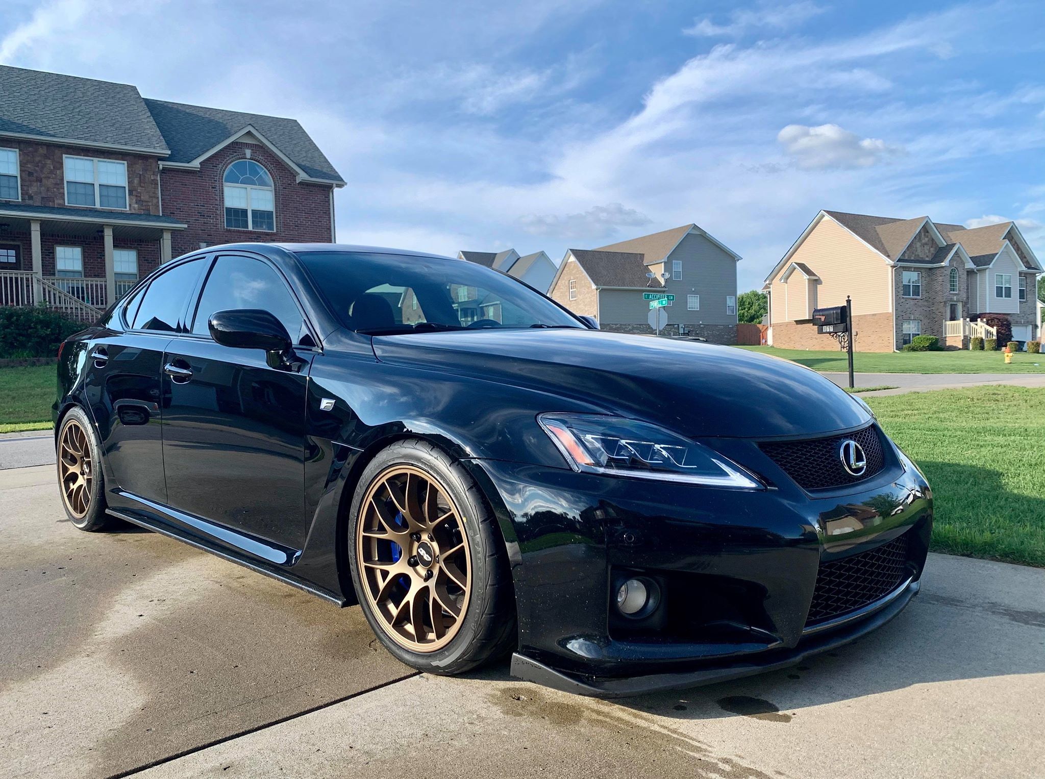 Black Lexus IS - EC-7 in Satin Bronze