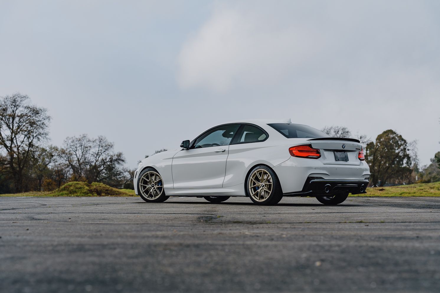 BMW F22 Coupe 2 Series with 18" VS-5RS in Motorsport Gold