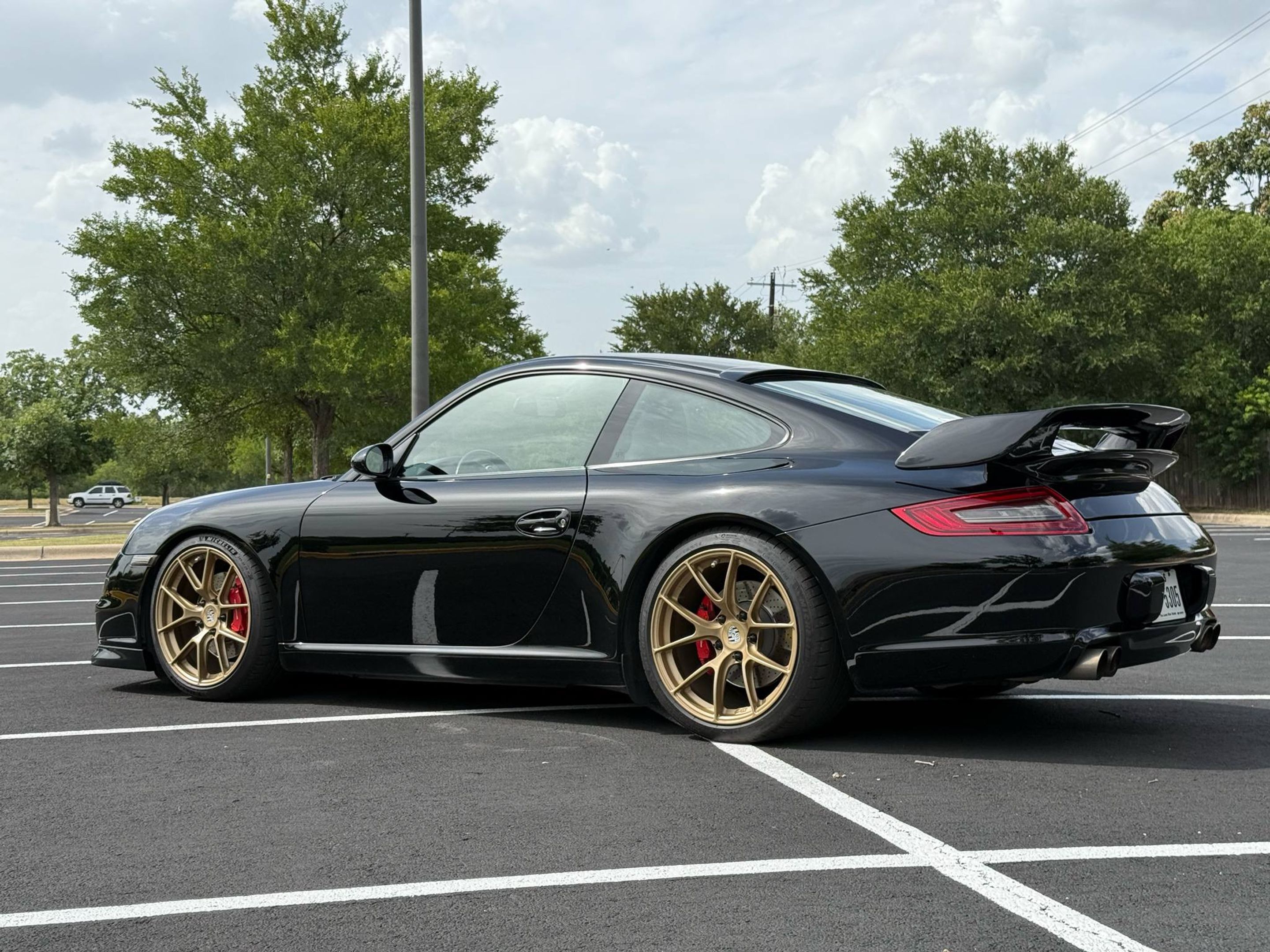 Black Porsche 911 997 Carrera S with 19" VS-5RS Apex wheels in Custom Finish