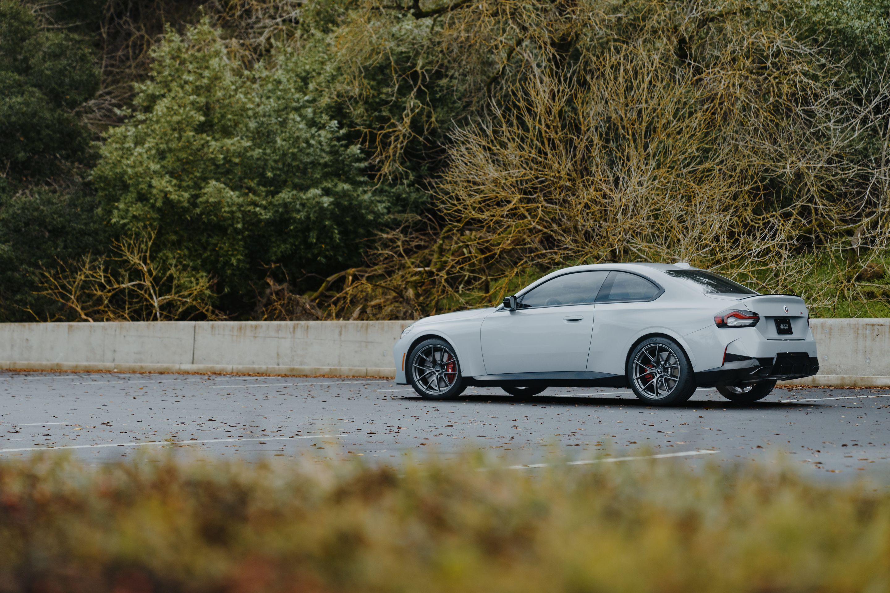 Grey BMW G42 2 Series with 19" VS-5RS Apex wheels in Anthracite