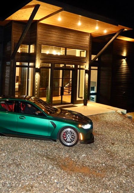 Green BMW G80 M3 with 19" ML-10RT Apex wheels in Machined Lip Brushed Clear