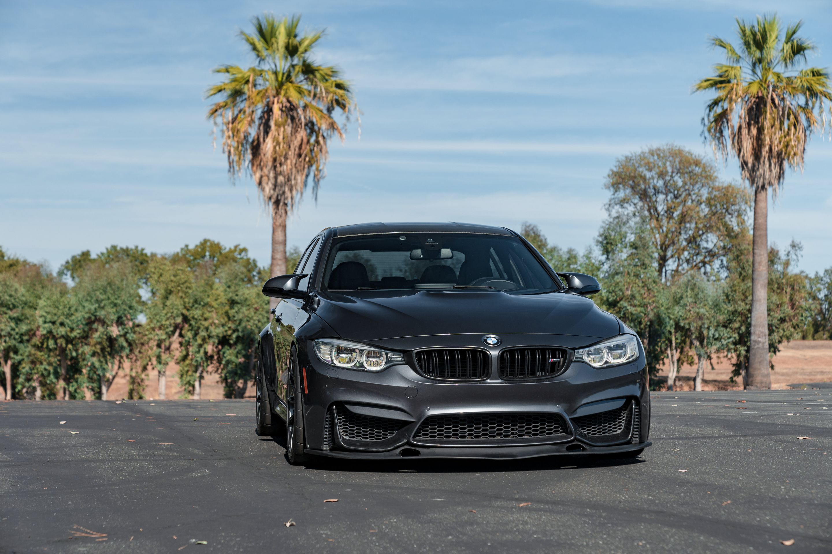 Grey BMW F80 M3 with 18" SM-10RS Apex wheels in Anthracite