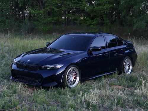 Black BMW 3 Series - ML-10RT in Machined Lip Race Silver