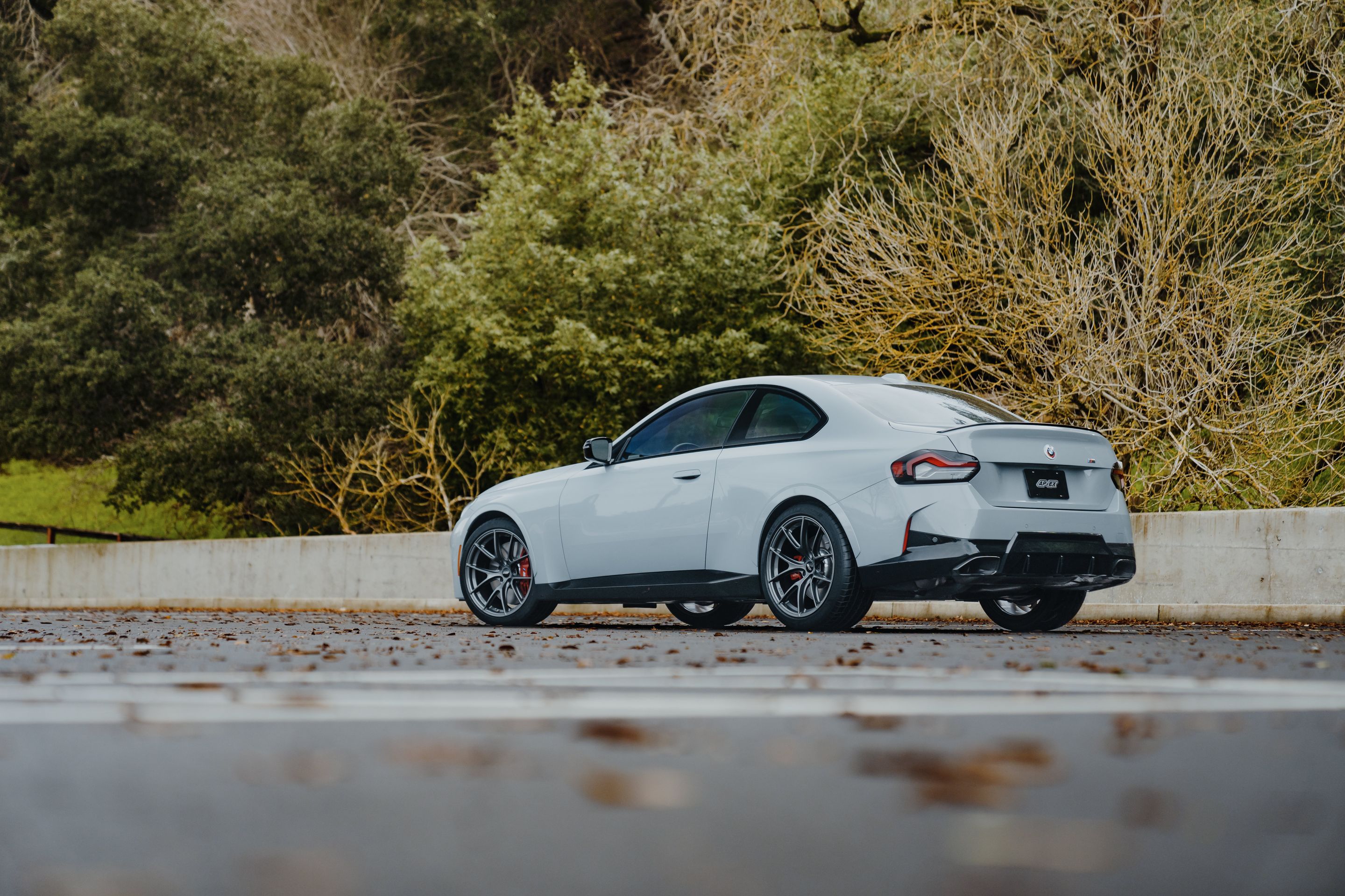 Grey BMW G42 2 Series with 19" VS-5RS Apex wheels in Anthracite