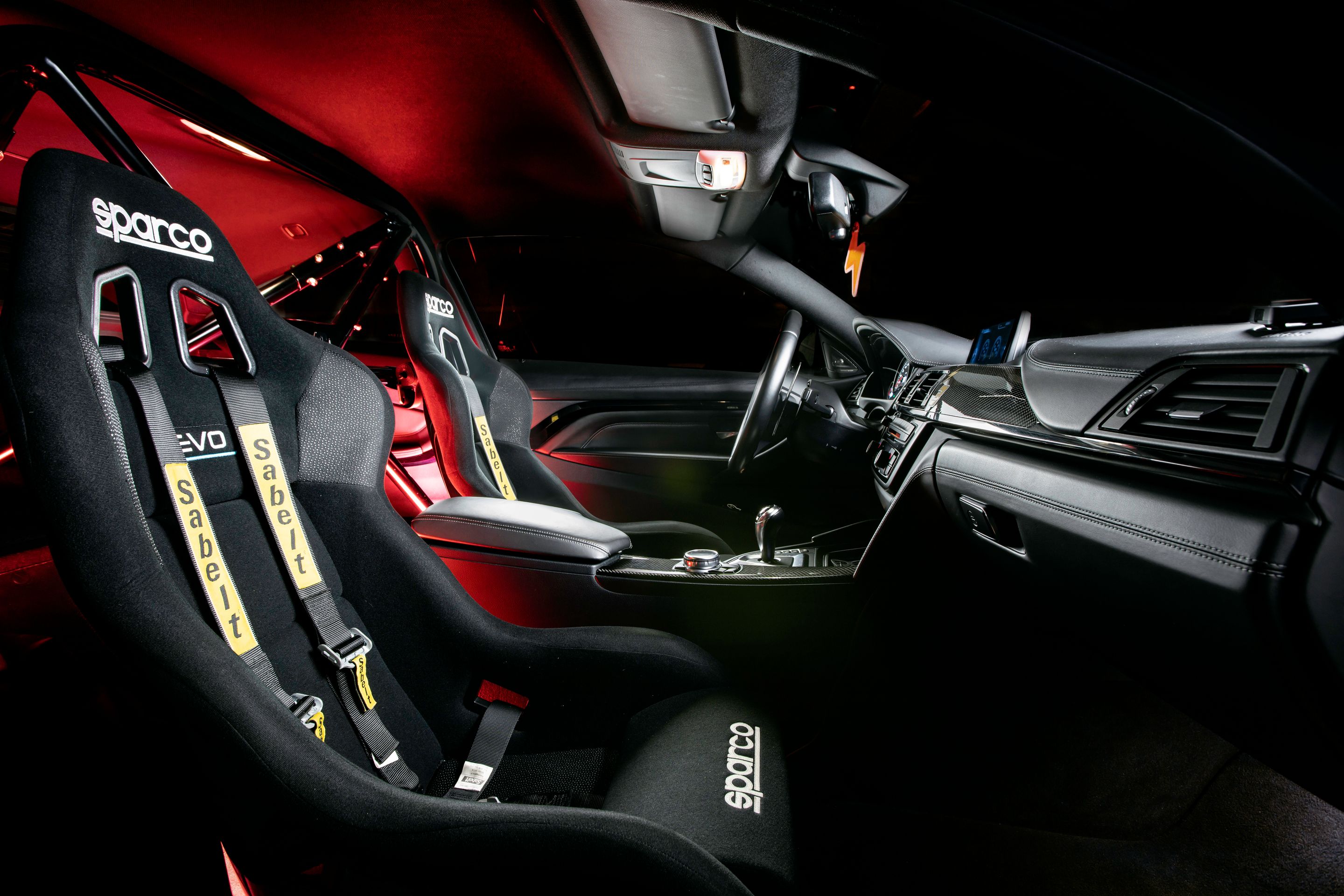 Black BMW F82 Coupe M4 with 19" SM-10 Apex wheels in Anthracite