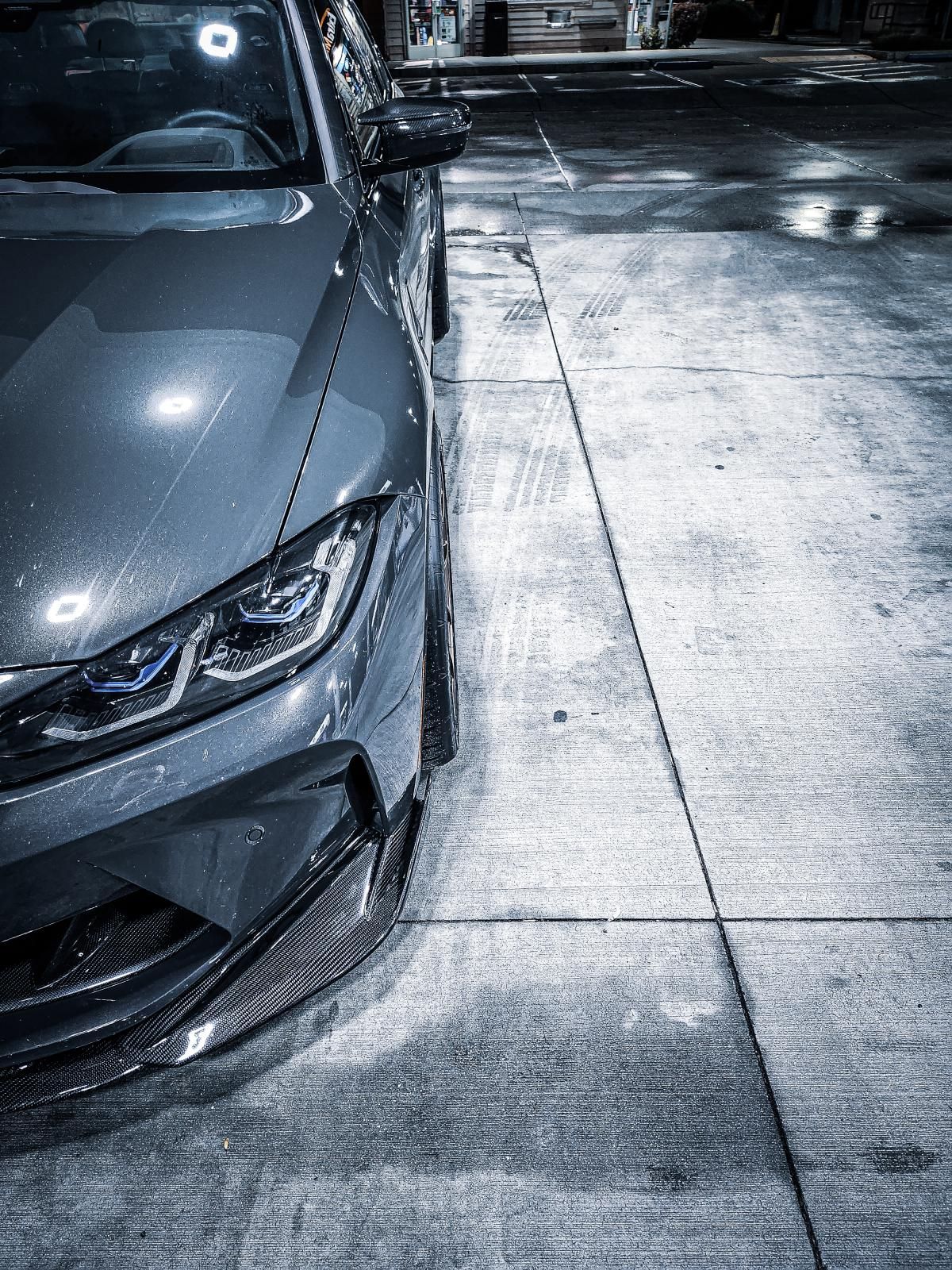 Grey BMW G80 M3 with 19" VS-5RS Apex wheels in Satin Bronze