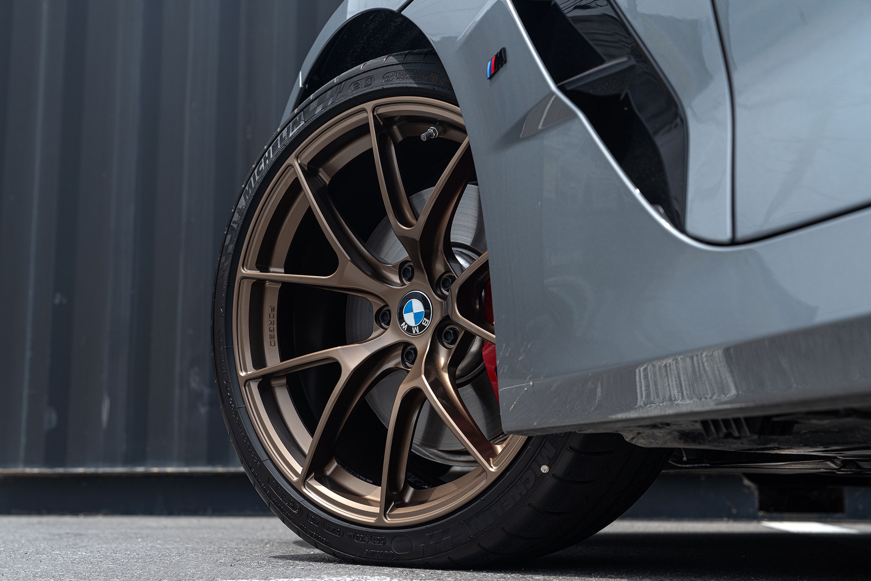 Grey BMW G29 Z4 with 19" VS-5RS Apex wheels in Satin Bronze