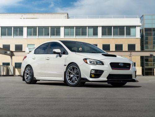 White Subaru WRX STI - VS-5 in Hyper Black