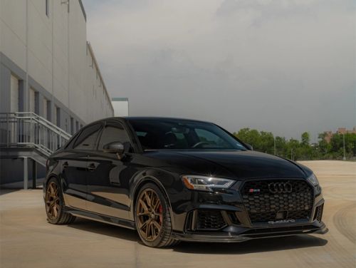 Black Audi RS 3 - VS-5 in Satin Bronze