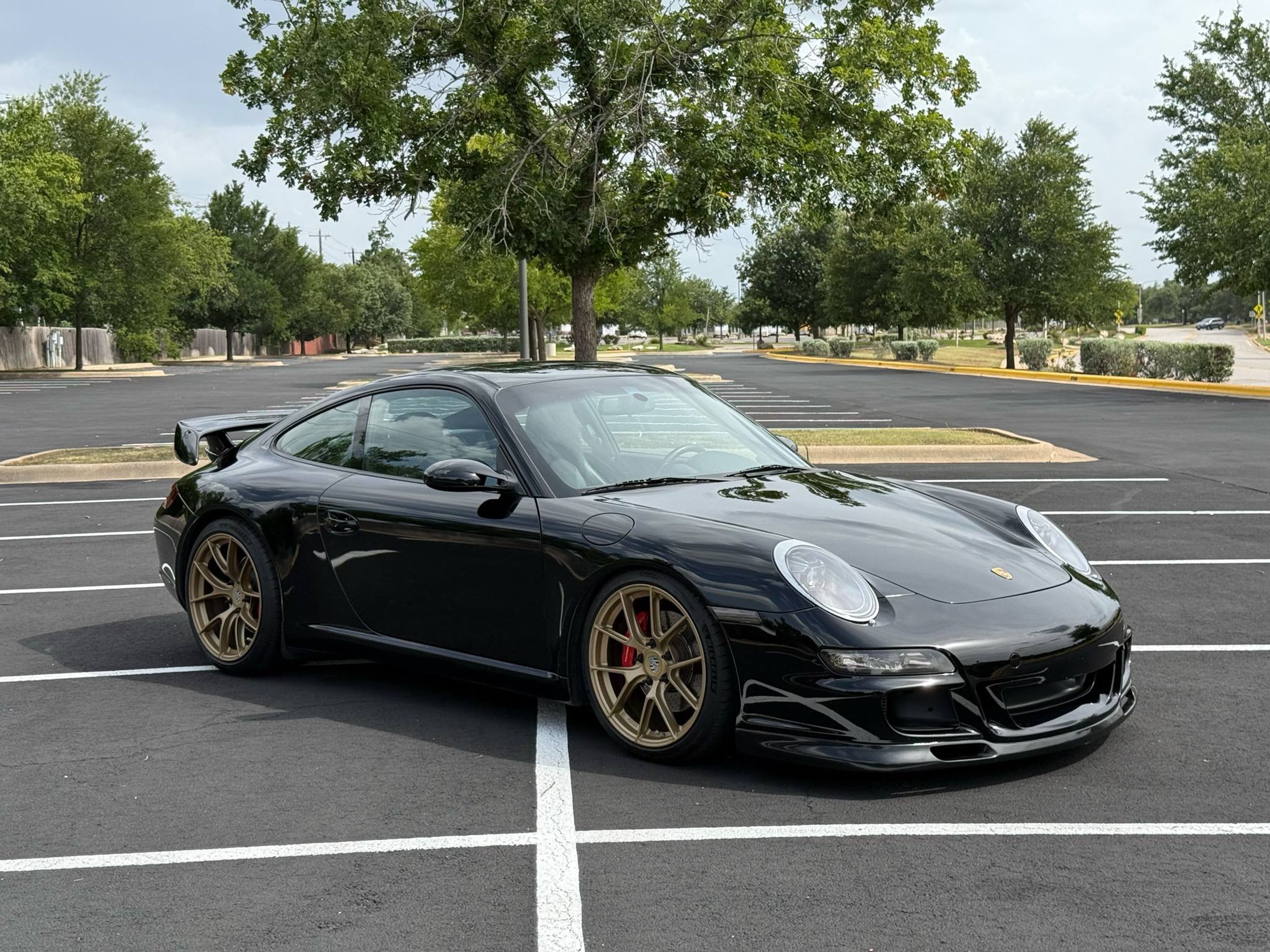 Black Porsche 911 997 Carrera S with 19" VS-5RS Apex wheels in Custom Finish
