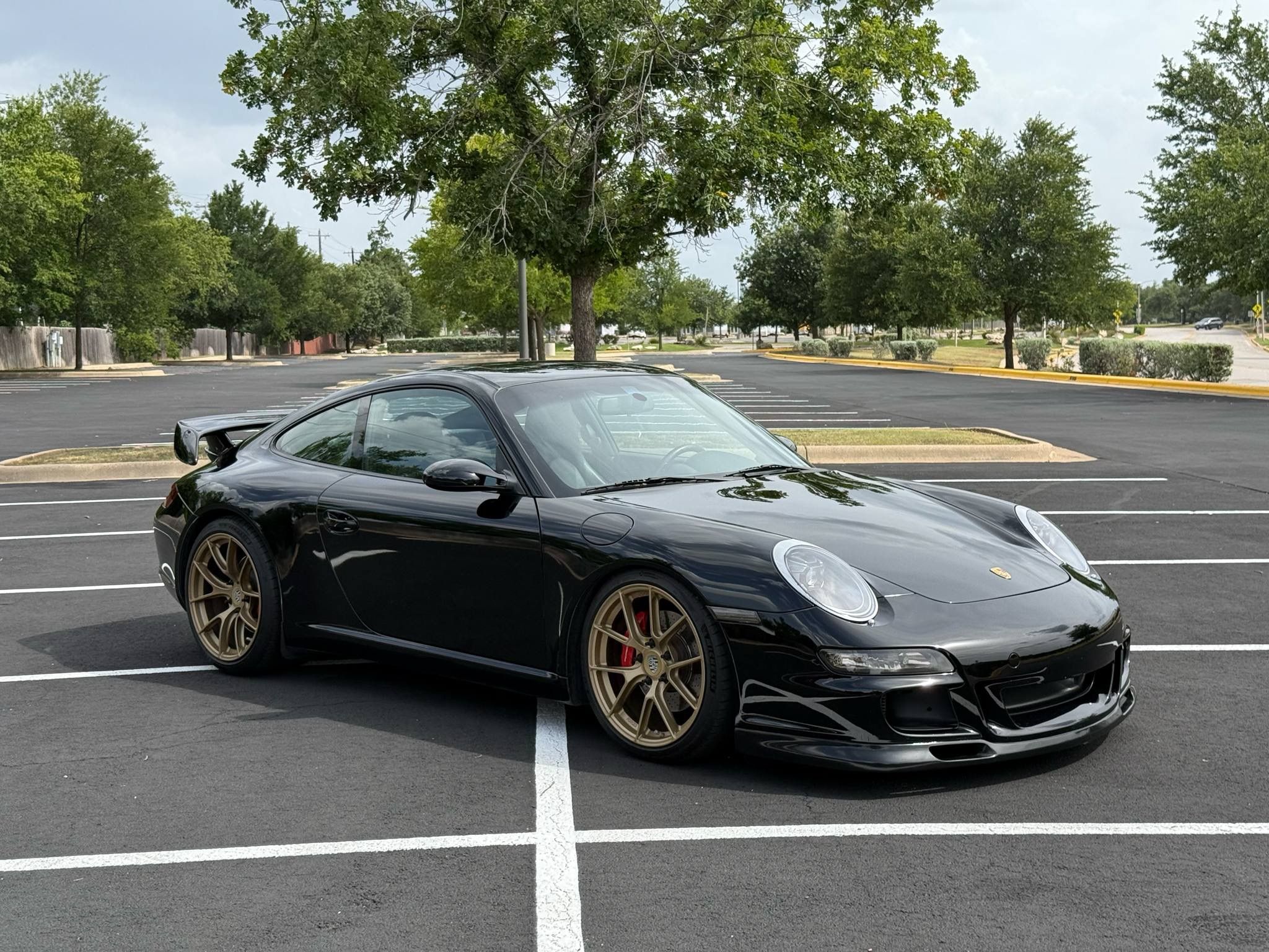Black Porsche 911 997 Carrera S with 19" VS-5RS Apex wheels in Custom Finish
