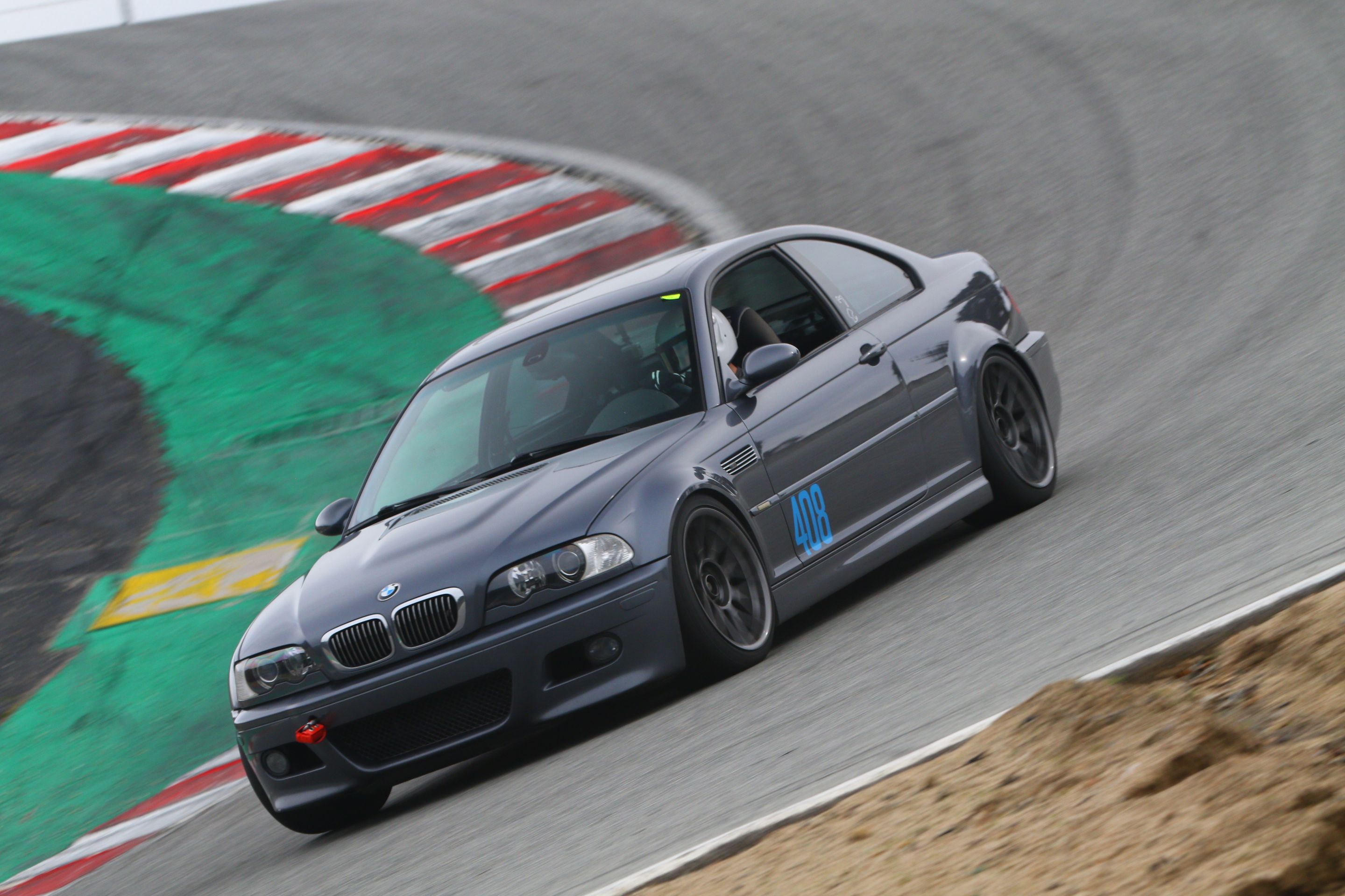 Grey BMW E46 M3 with 18" ARC-8 Apex wheels in Anthracite