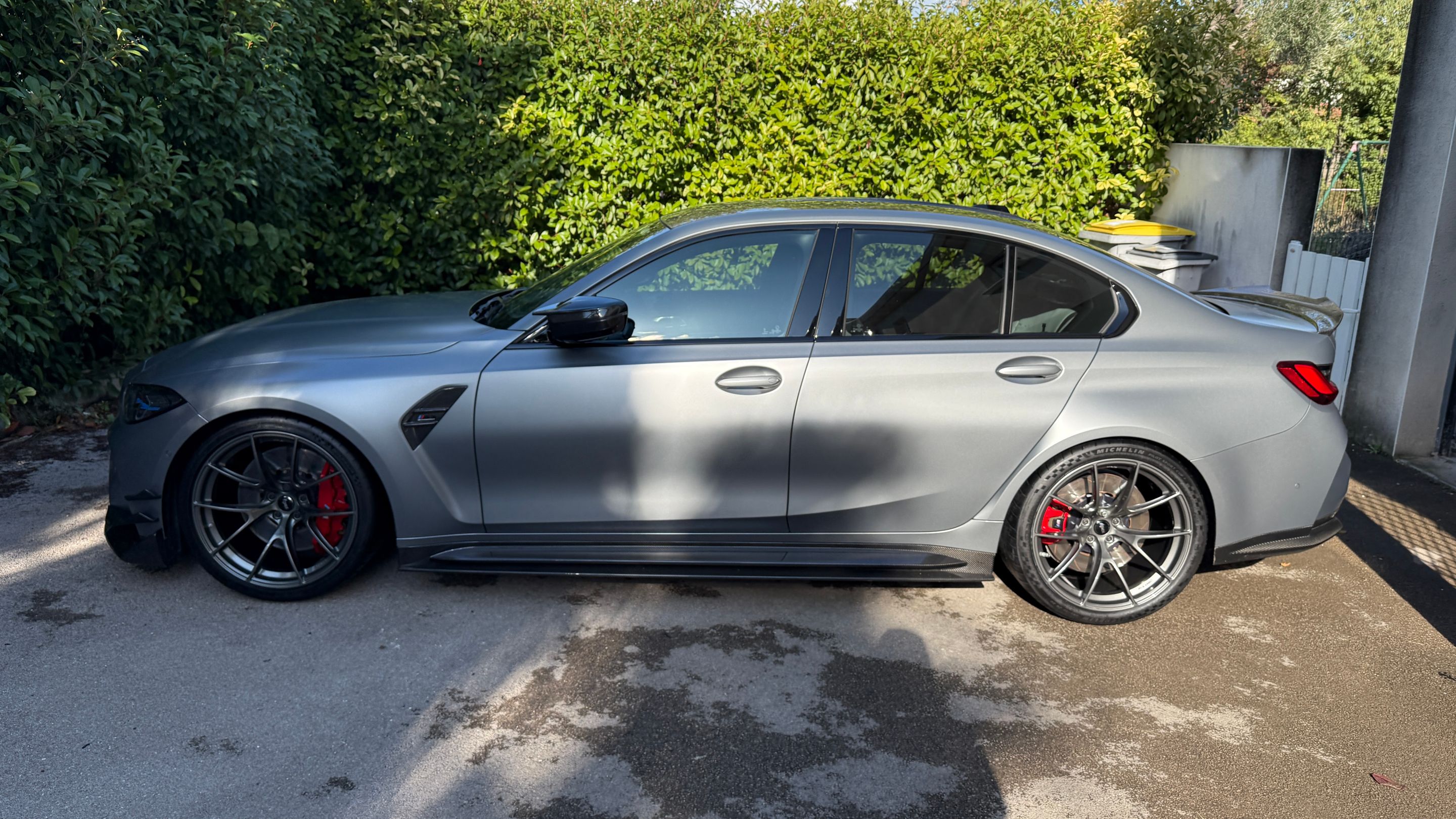 Grey BMW G80 M3 with 20" VS-5RS Apex wheels in Anthracite